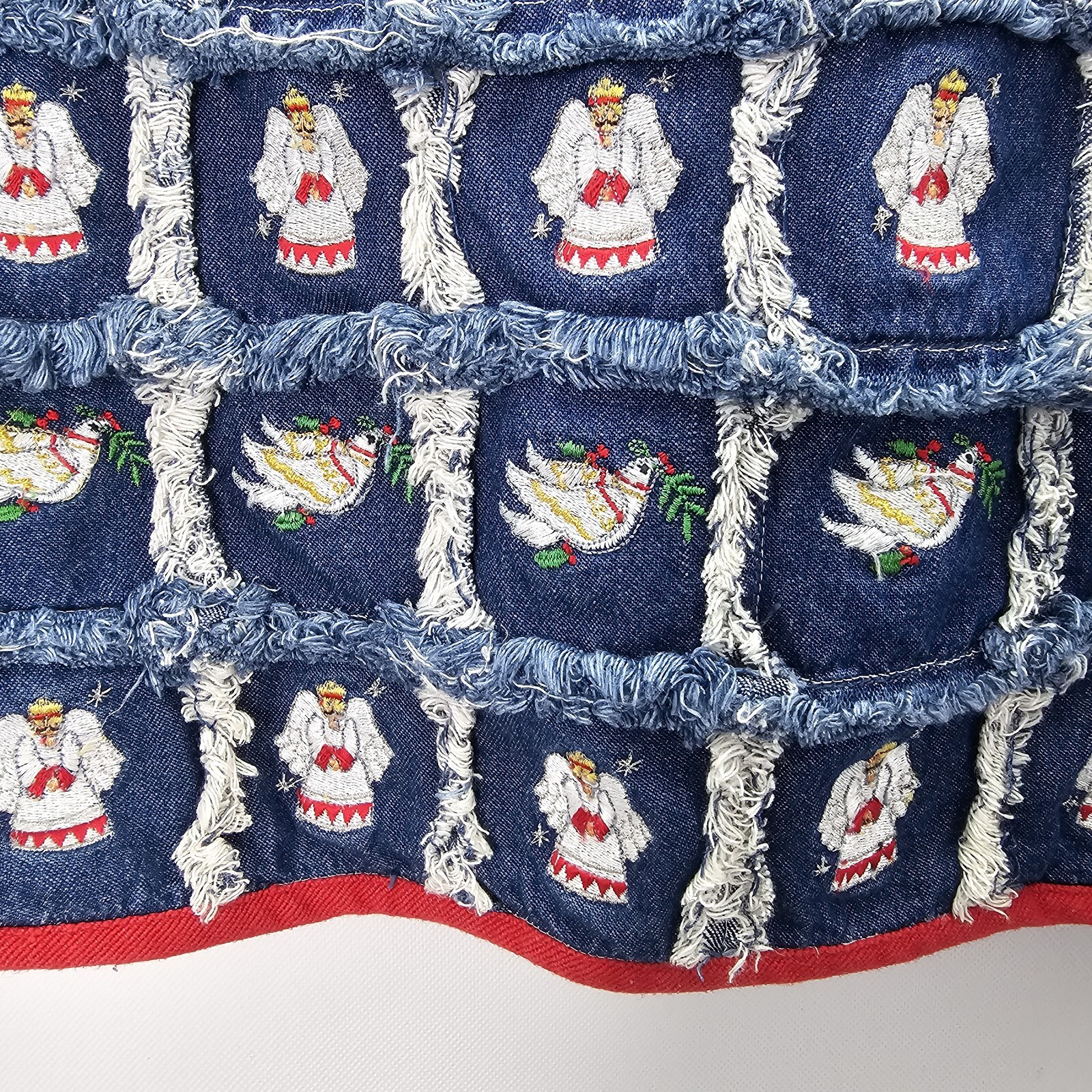 Pre – Owned Vintage Blue Bayou Women Size M Denim Christmas Jacket