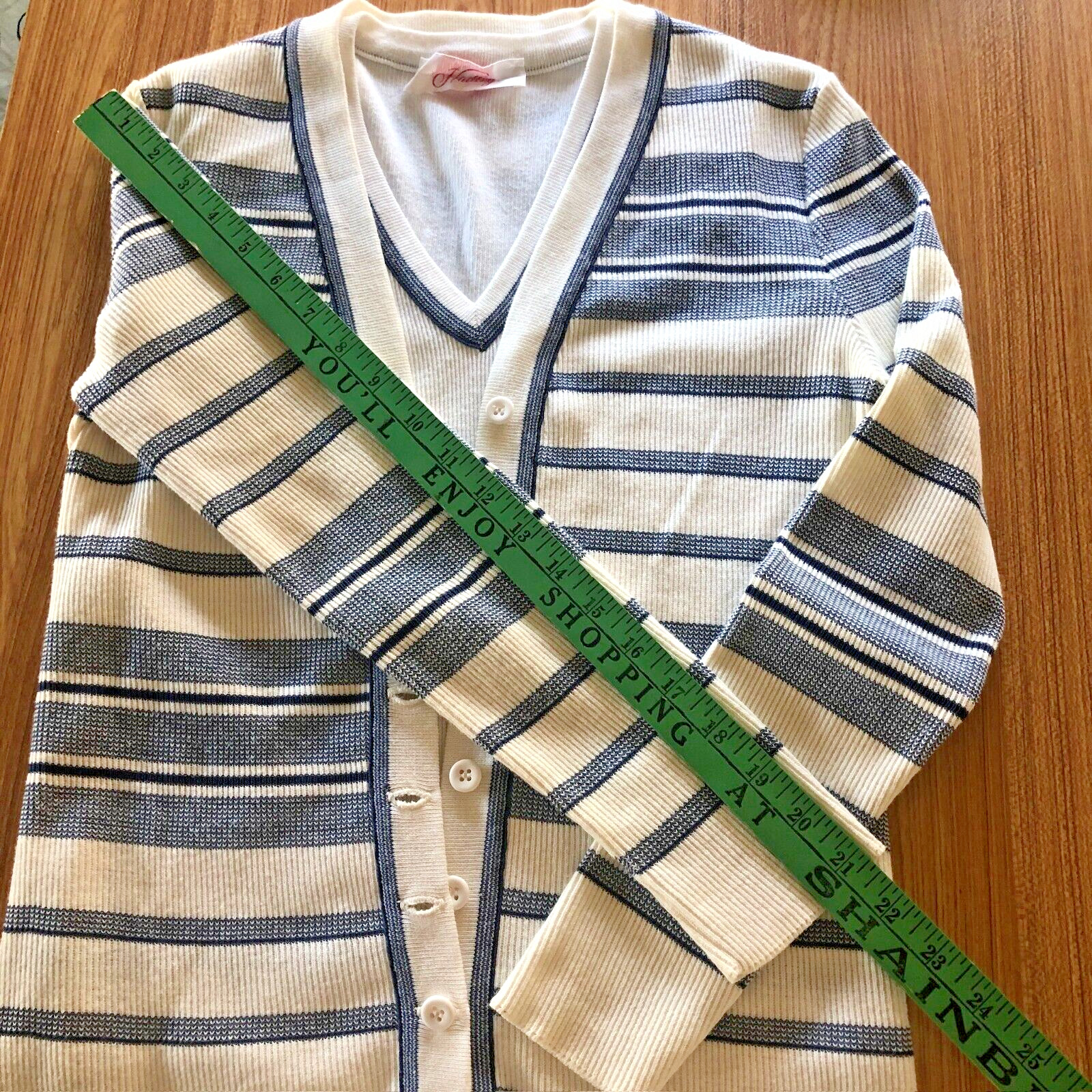 VTG Hadley Sweater Set 2pc Golf Breton Cardigan Sz 10 Country Club Quiet Luxury