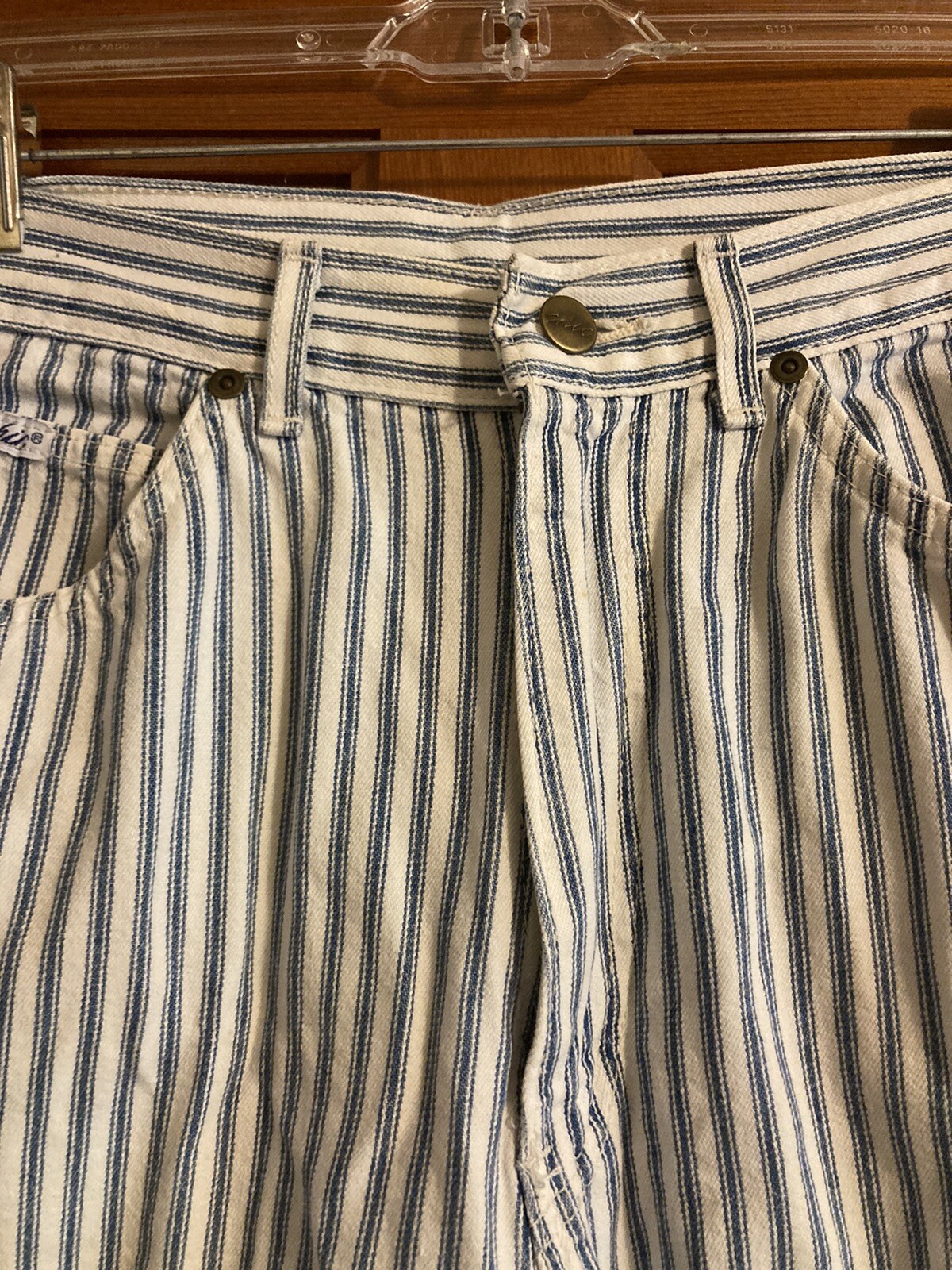 Chic Woman’s shorts vintage mom jeans striped size 14 SEE MEASUREMENTS