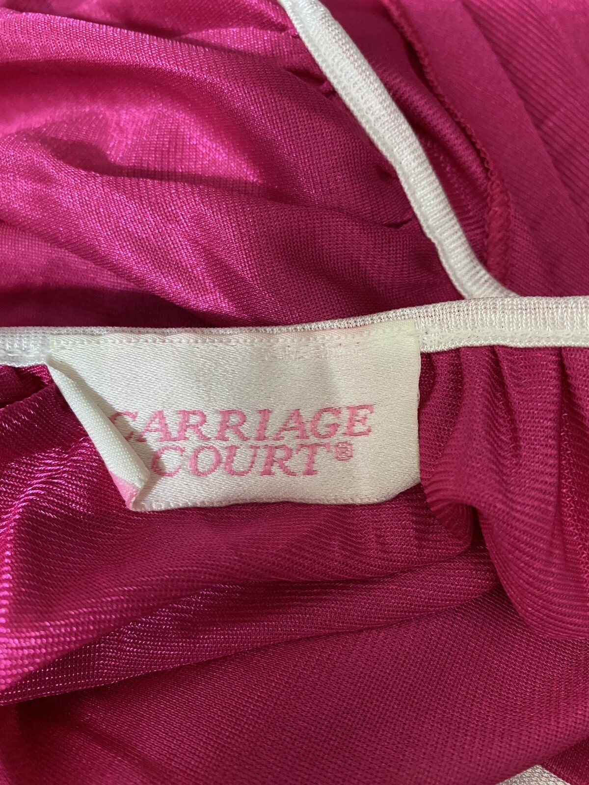 Carriage Court Women’s Vtg Night Gown One Size XS-L Pink Long