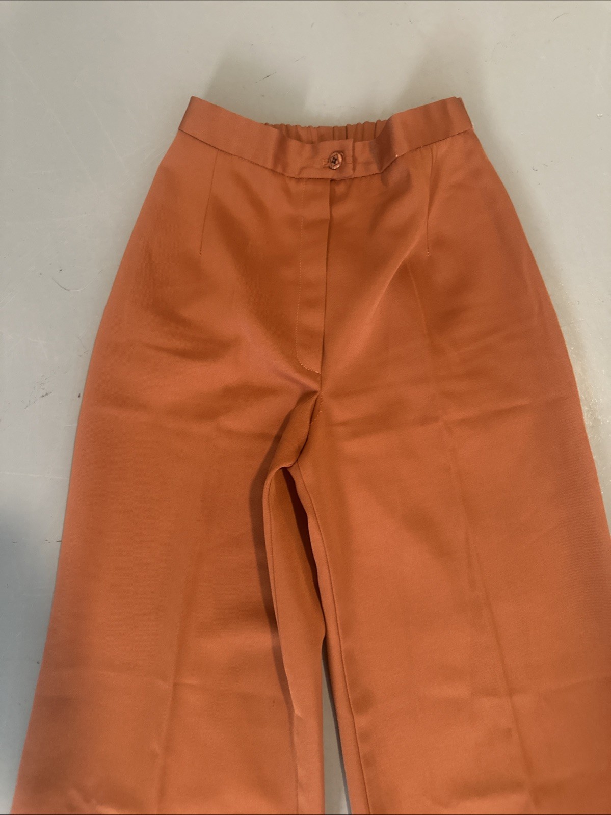 Vintage 60s Tami Original Burnt Orange Wide Leg Pants Sz small High waist Retro