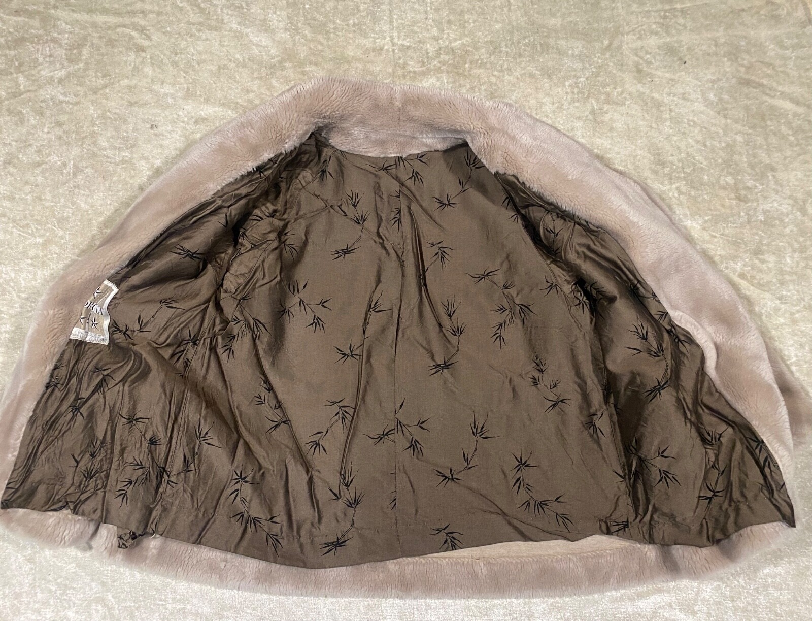 Vintage Borgana Coat Beige Faux Fur Borg 50s 60s Old Hollywood Teddy Jacket