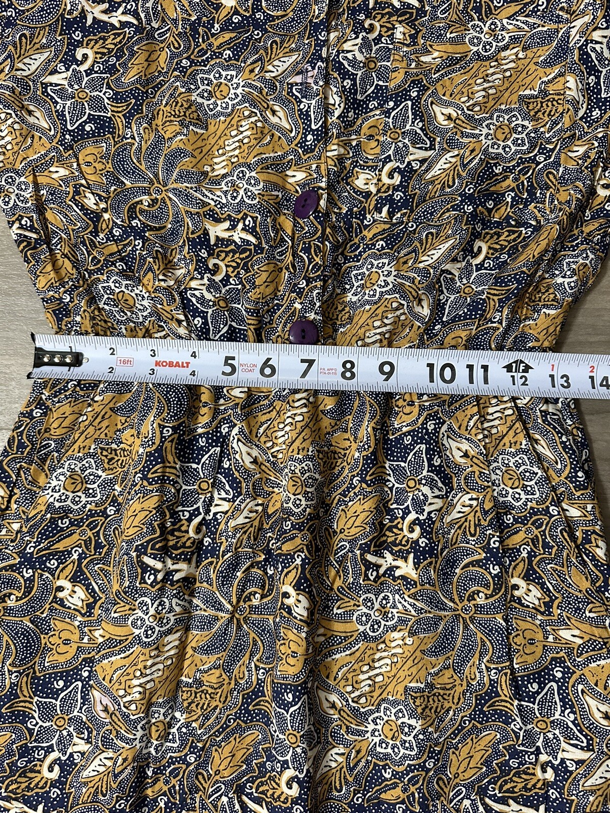 Vintage 80s Does 40s Hearts Midi Wiggle Pencil Dress Rayon Navy Gold Size 4 Or 6