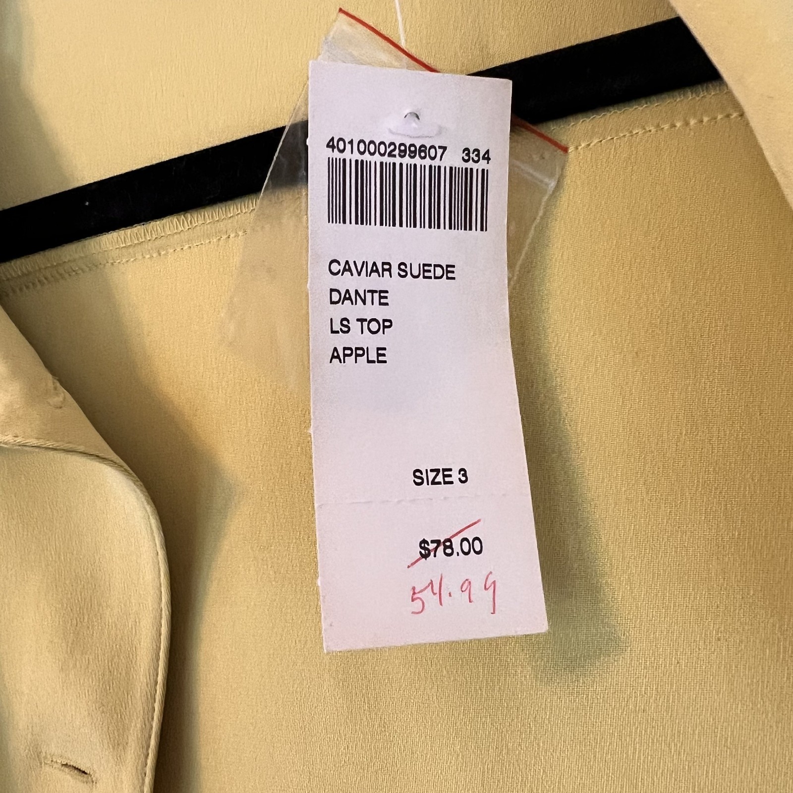Vintage 90’s CHICO’S DESIGN Size 3 L Chartruese Green Shirt Blouse 100% Silk
