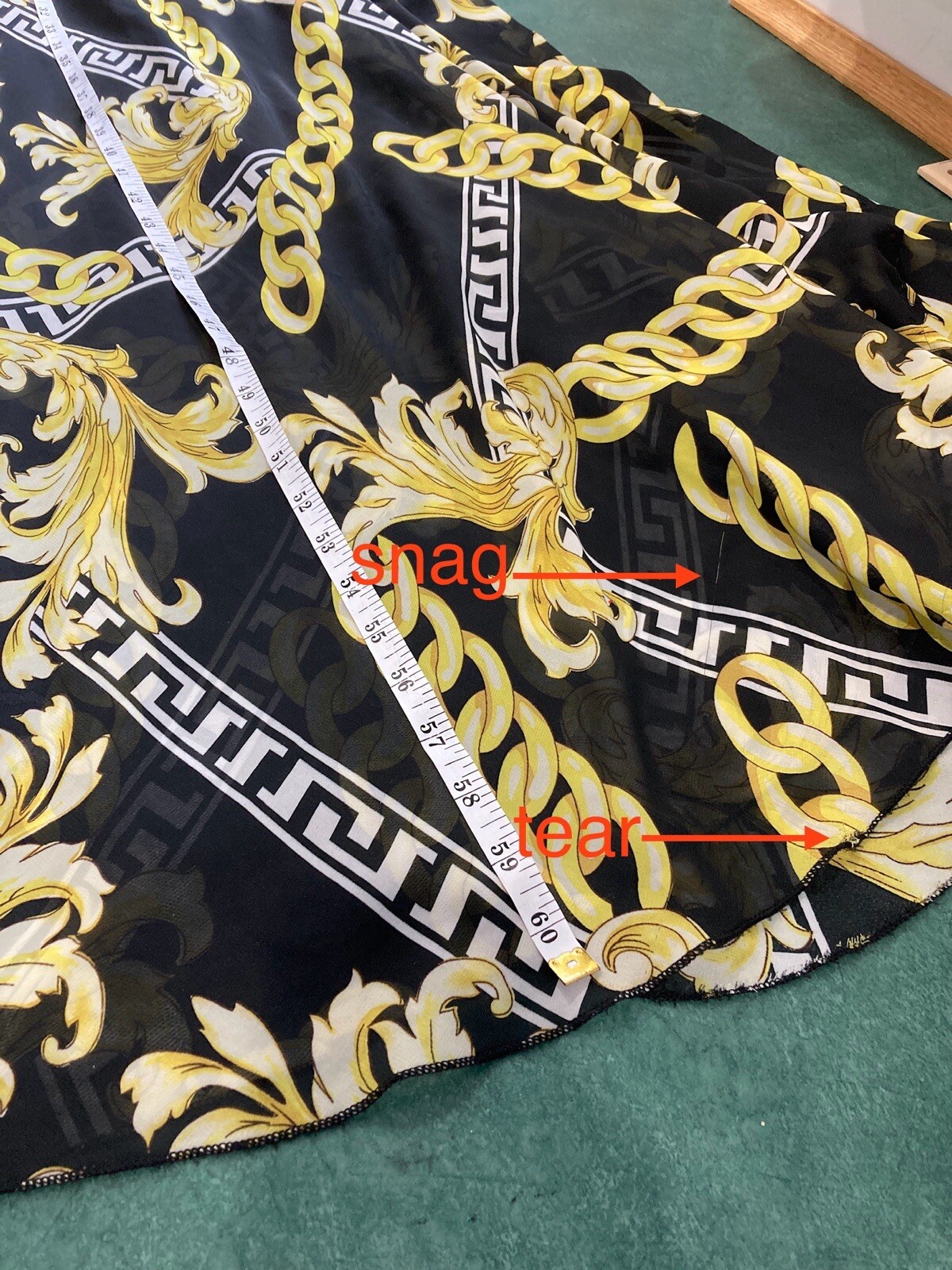 Vintage Sexy Diva Women Black Yellow Sheer Long sleeves Maxi Dress Size Medium