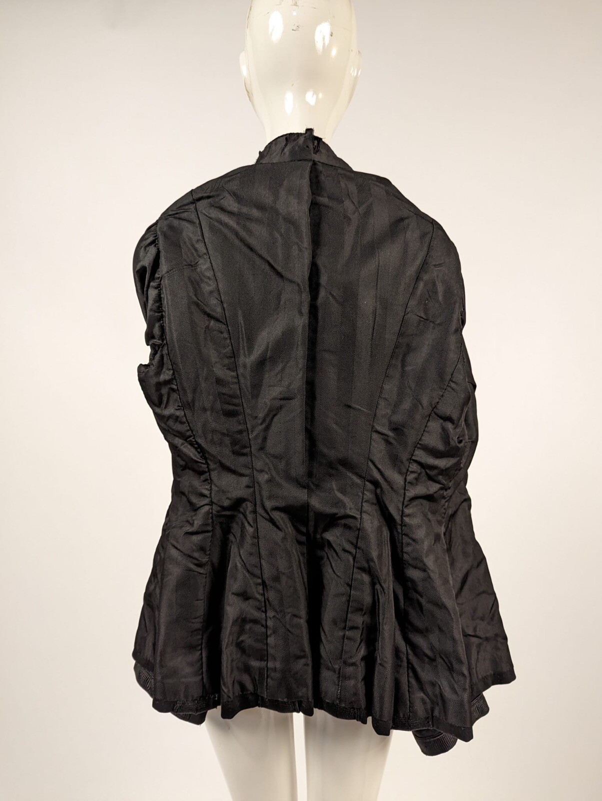MILITARY GOTHIC STYLE EARLY EDWARDIAN BLACK JACKET W SOUTACHE + BRAID