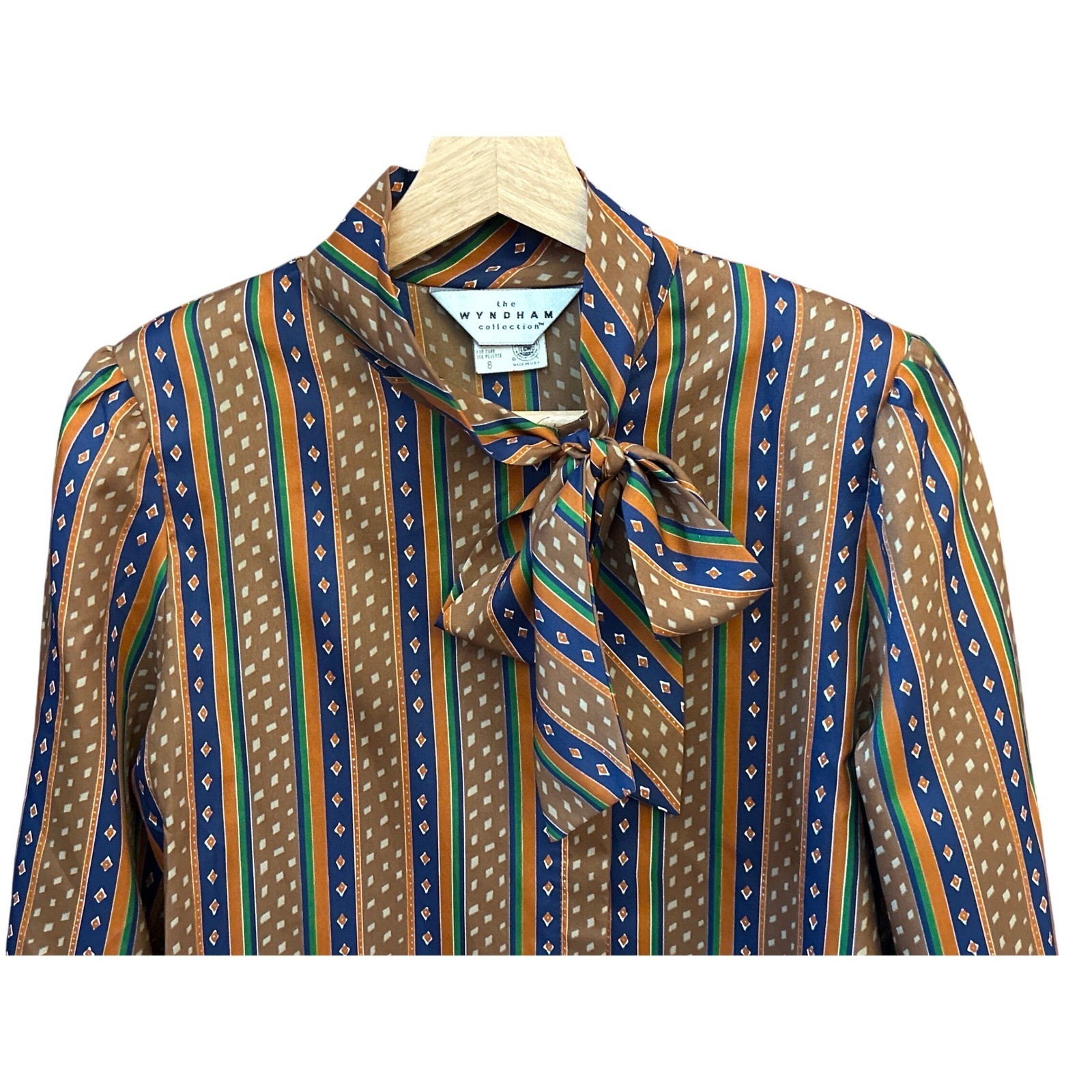 Vintage The Wyndham Collection Blouse Dark Academia Librarian Core Secretary