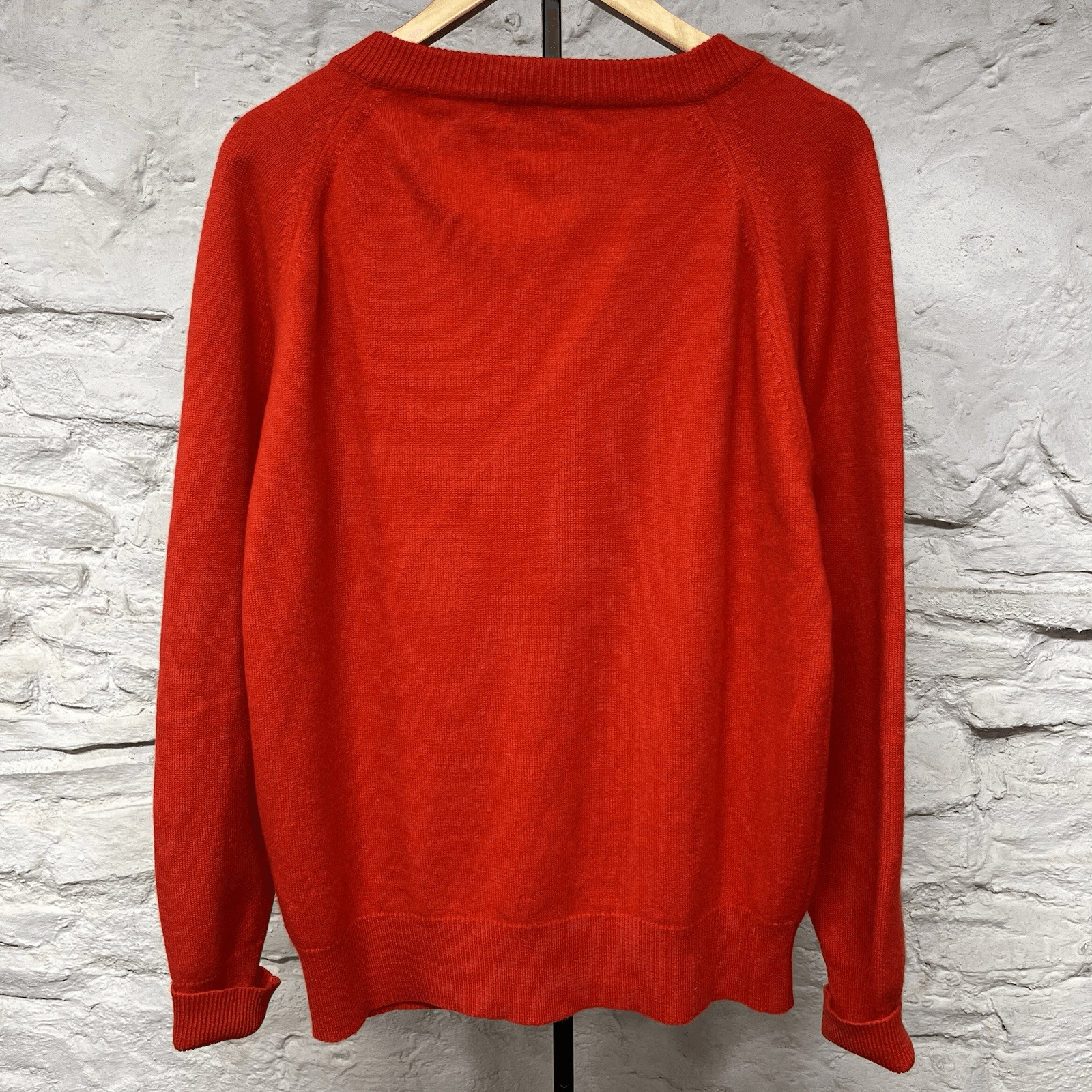 Dalton 100% Cashmere Cardigan Sweater Grandpa Hipster Red True Vintage 1960s