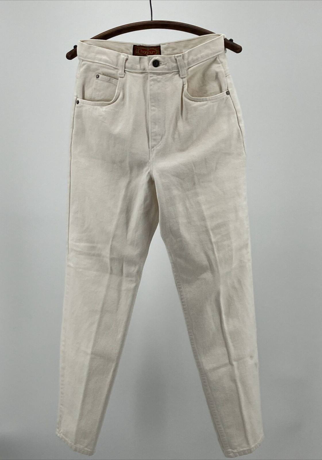 Vintage 90’s Bonjour high waisted white/cream mom jeans size 11/12