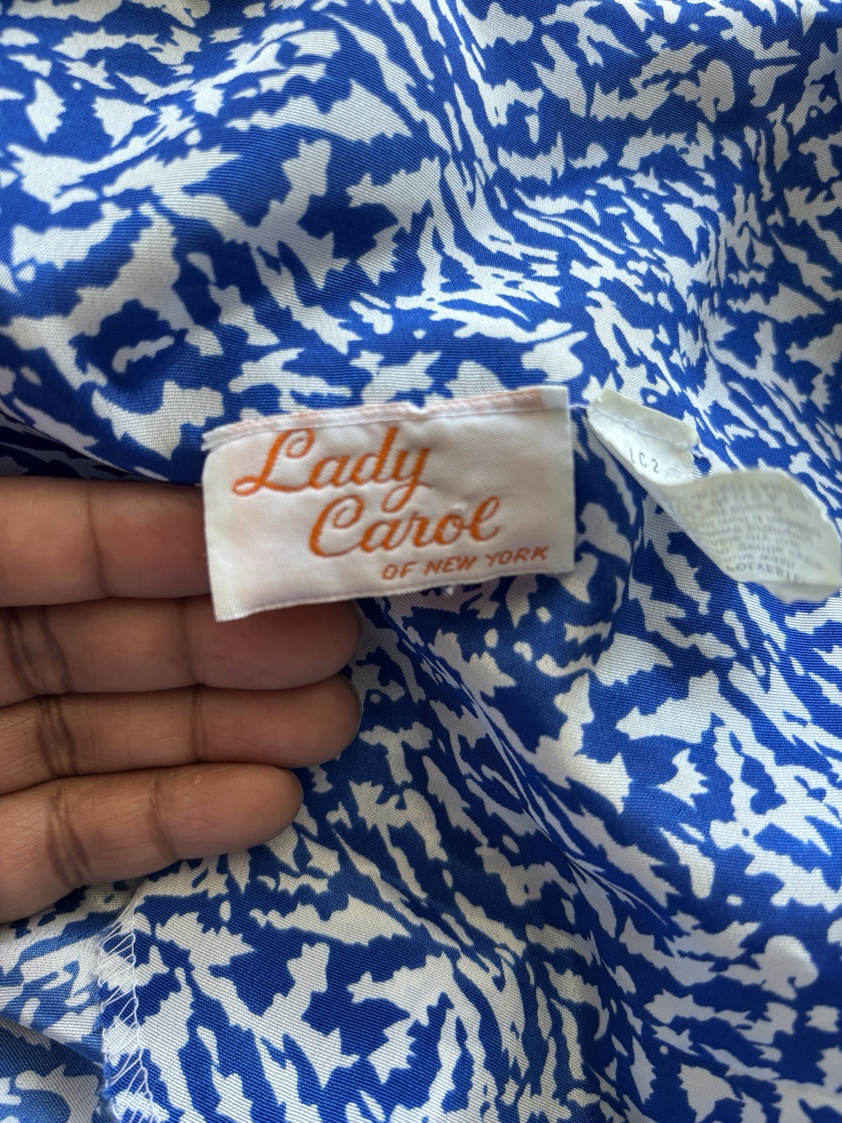 Vtg 70s Lady Carol of New York Wrap Midi Dress Belted Feminine Preppy USA Made