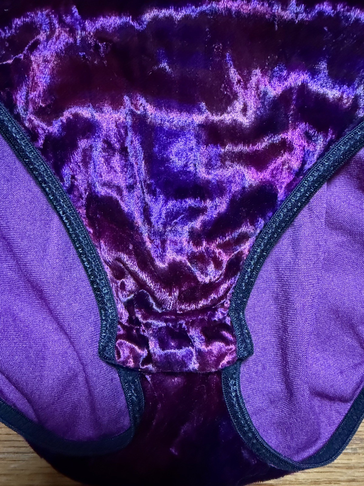 Vintage 80s VS Gold Label Velvet Mesh High Neck Bodysuit Teddy Sz M