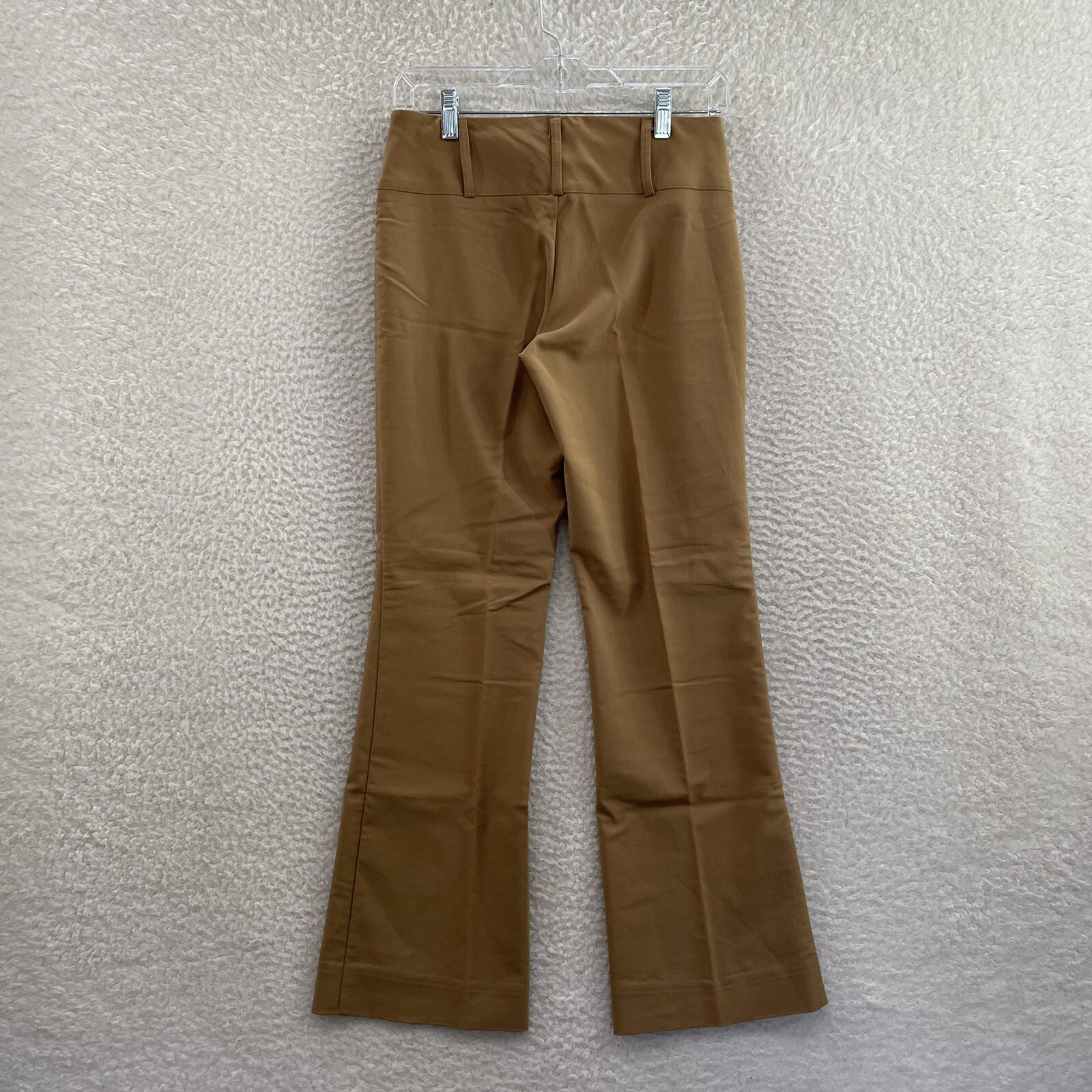 90s Vintage Dress Pants 4 6 Petite Short Tan Khaki Low Rise Corpcore Trousers