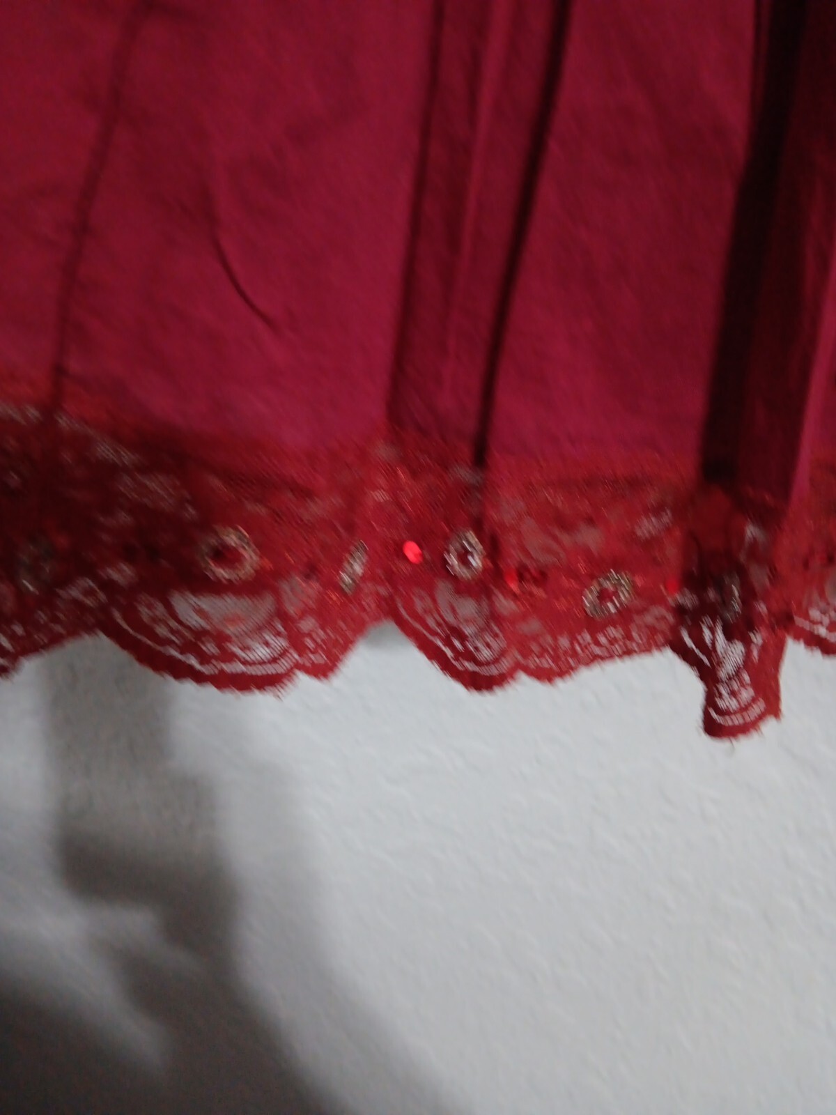 Vintage MPH Collection Cotton Brick Color Boho Hippy Skirt Sz S