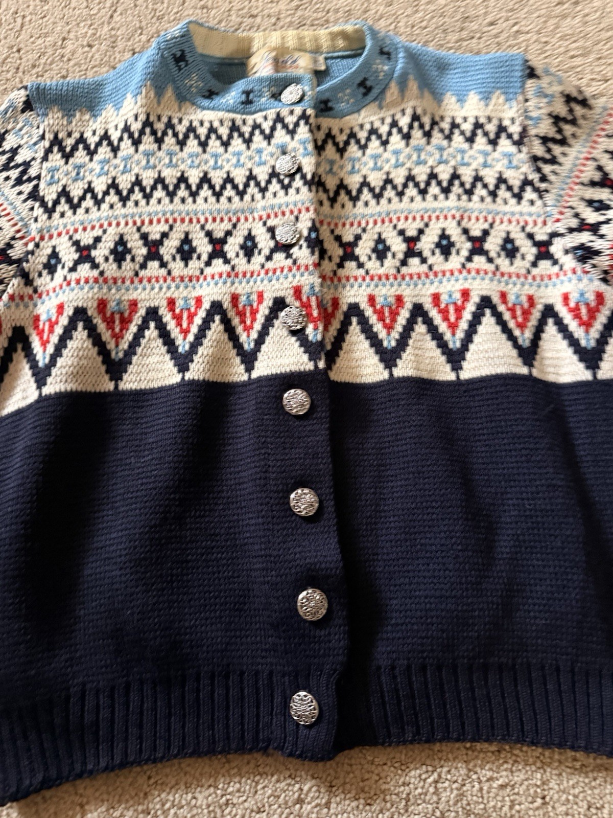 Vintage Jersild 100% Virgin Wool Sweater Sz ML B38