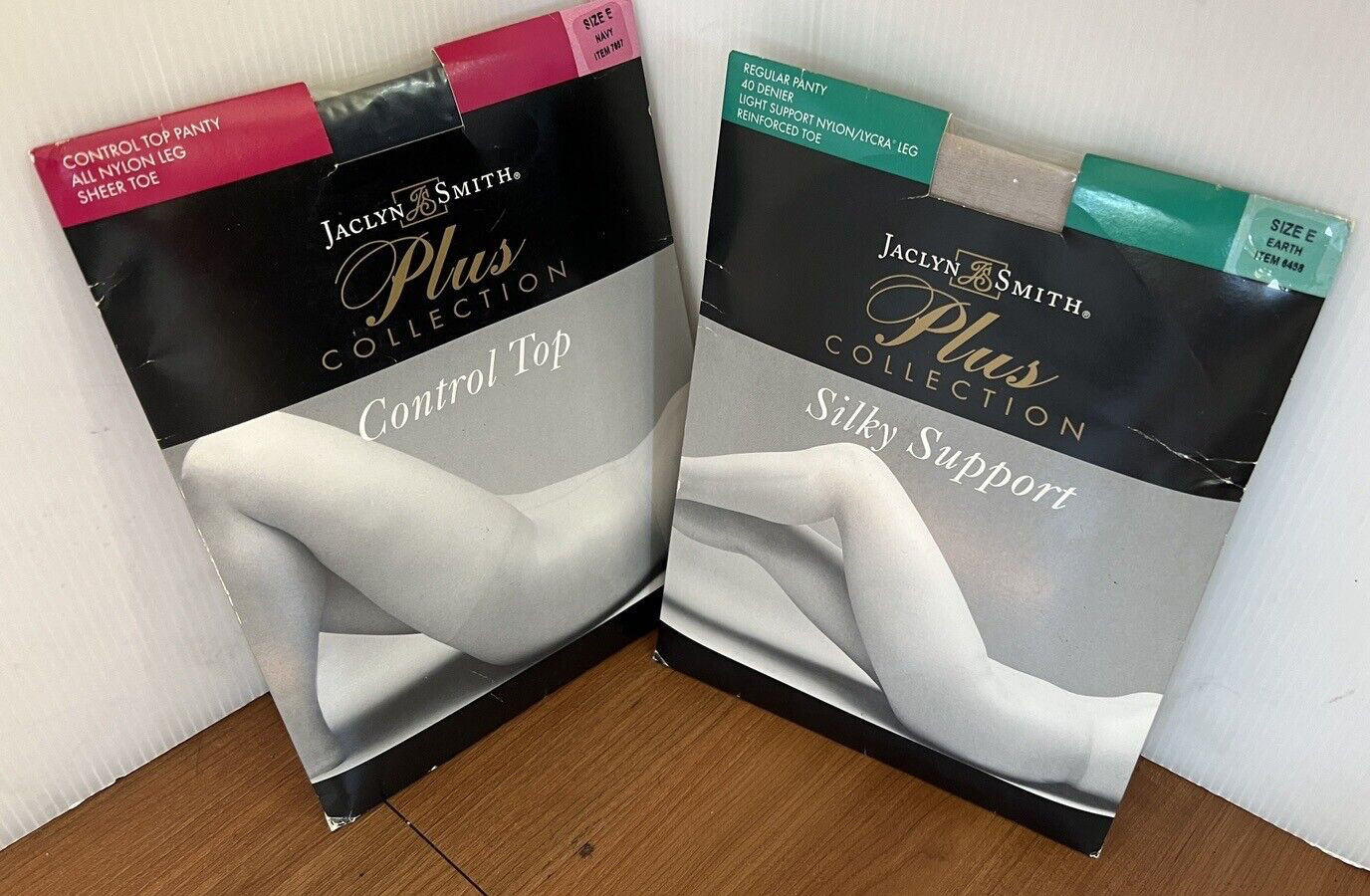 Jaclyn Smith Silky Support Plus Collection Pantyhose Sz E EARTH New Nip