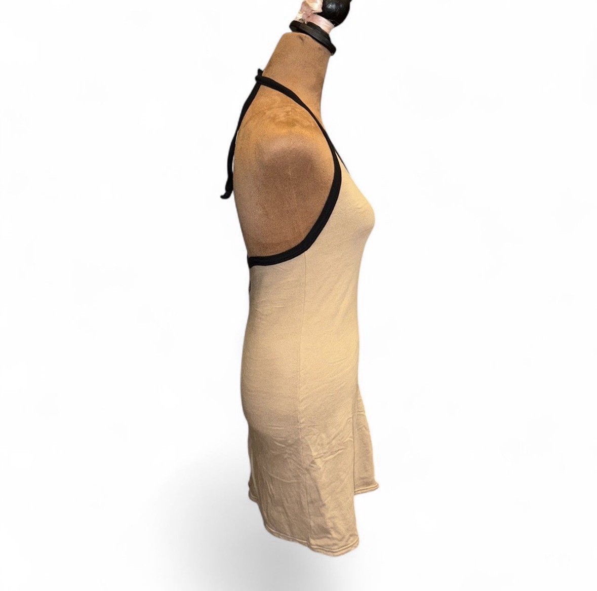 Fiorucci Tan Cream Swimsuit Coverup Dress Small Retro Vintage Made In Italy