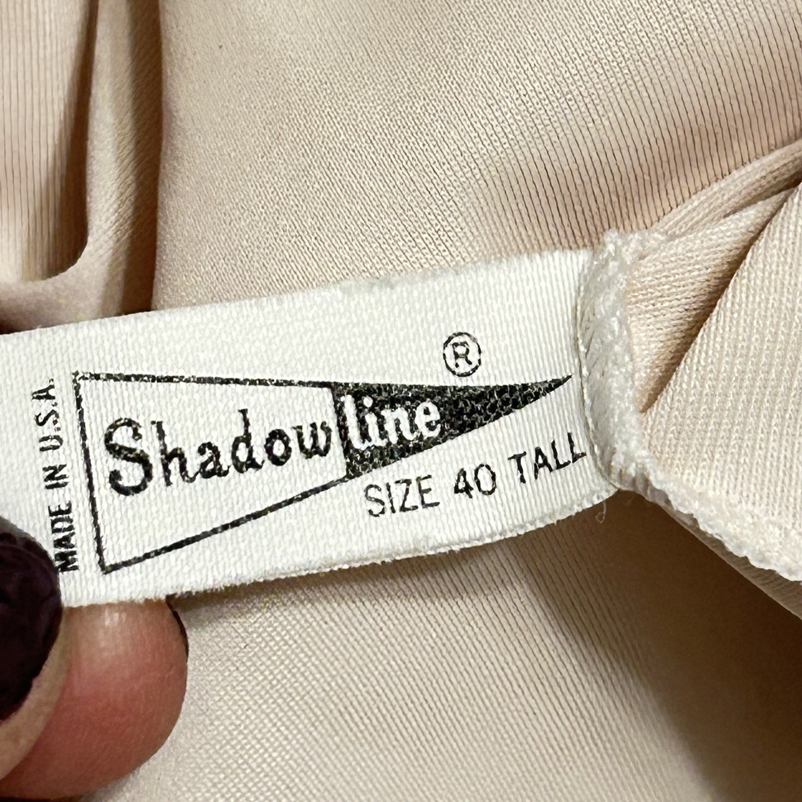Vintage 2 Pc Nylon & Lace Full Slips Blush & Ivory SZ 40L XL Lorraine Shadowline