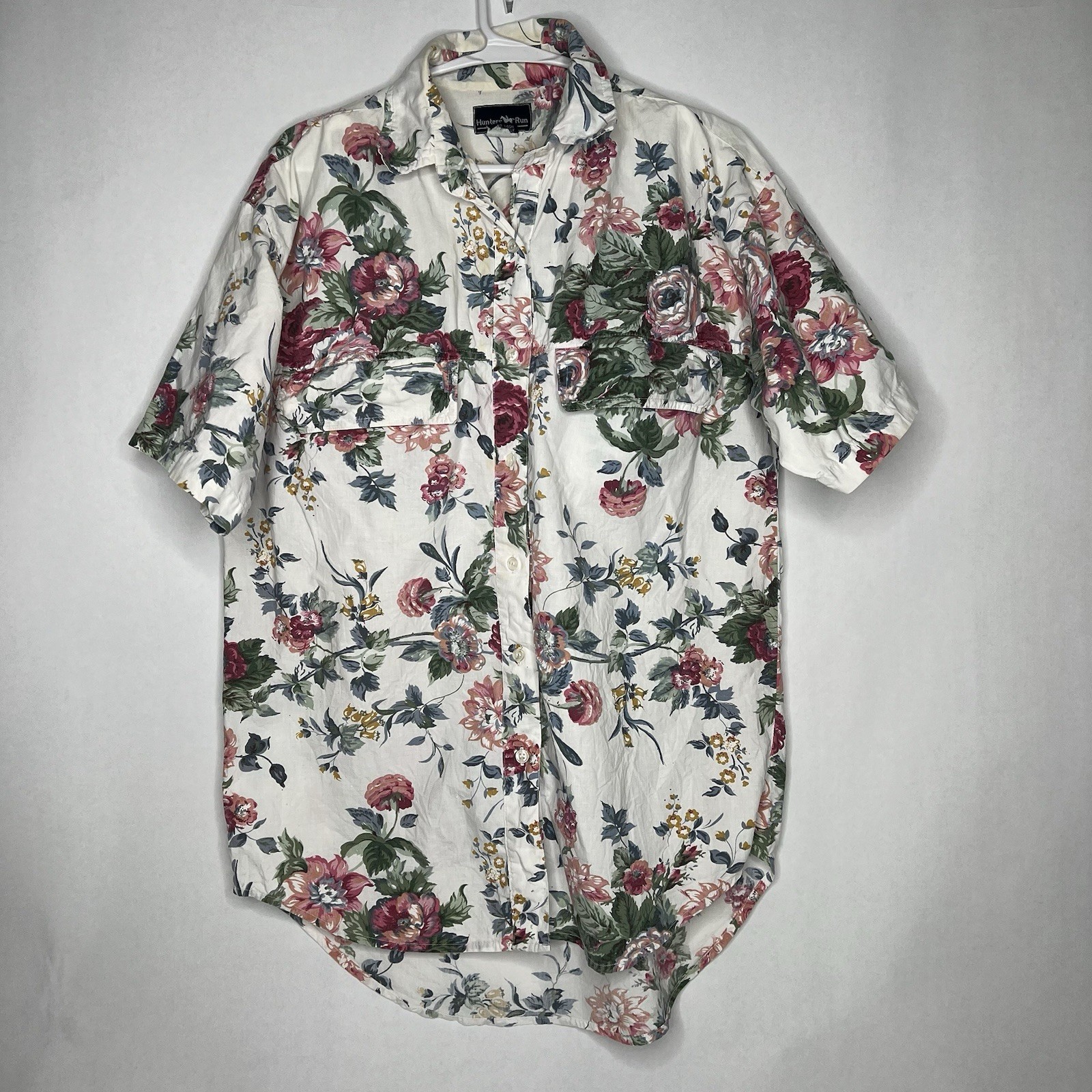 Vintage Hunter’s Run Women’s Size S Button up Shirt Floral Easter 80s 90s Small
