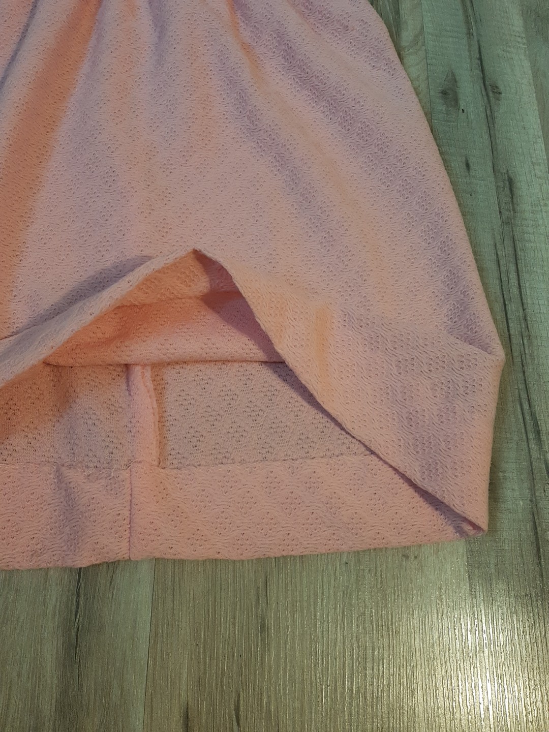 Vtg 60s70s Mod Gogo Mini Party Dress Pink Textured Sz9 Petite Carol Brent