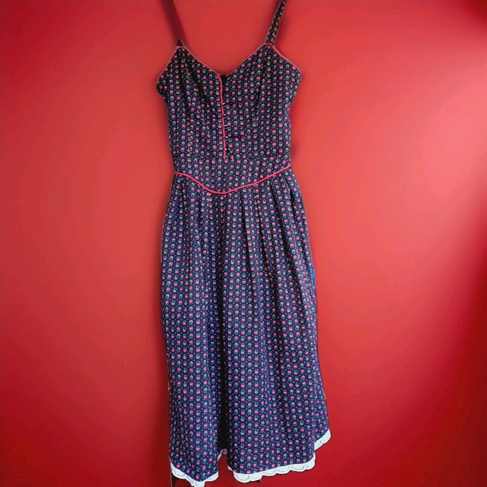 Vintage Lanz Original Austria Prairie, Farmhouse, Country Girl Femine dress
