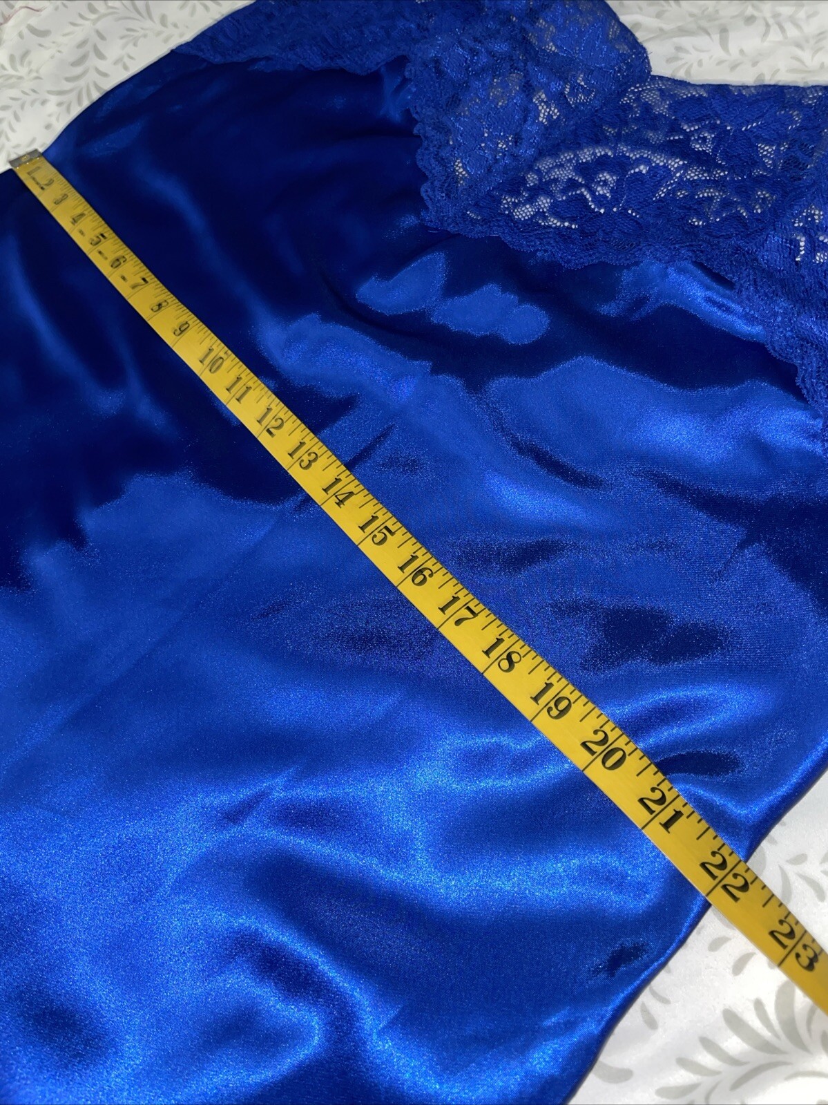 Amoureuse M 14/16 SATIN GLAMOUR Long GOWN Liquid NIGHTGOWN Lingerie Dress Plus