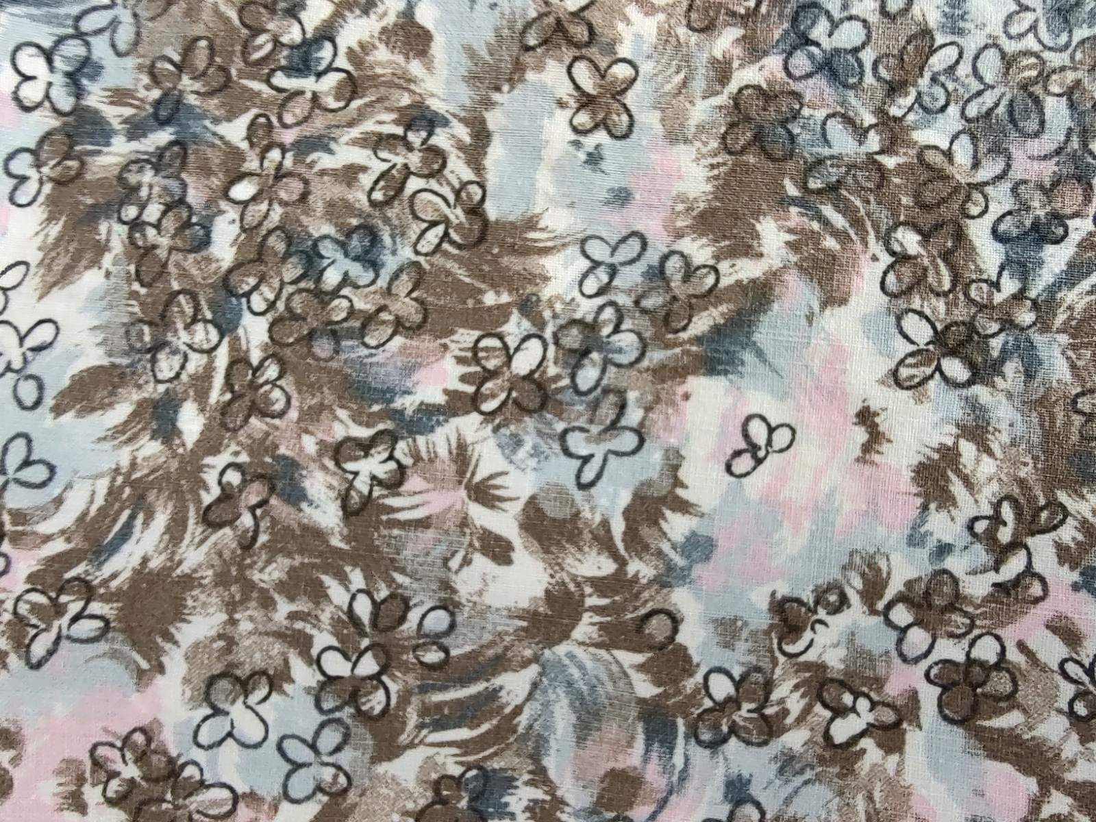 Vtg 40s/50s/60s Handmade Floral Dress Womens Sz Sm Sleeveless Sheath Side Zipper