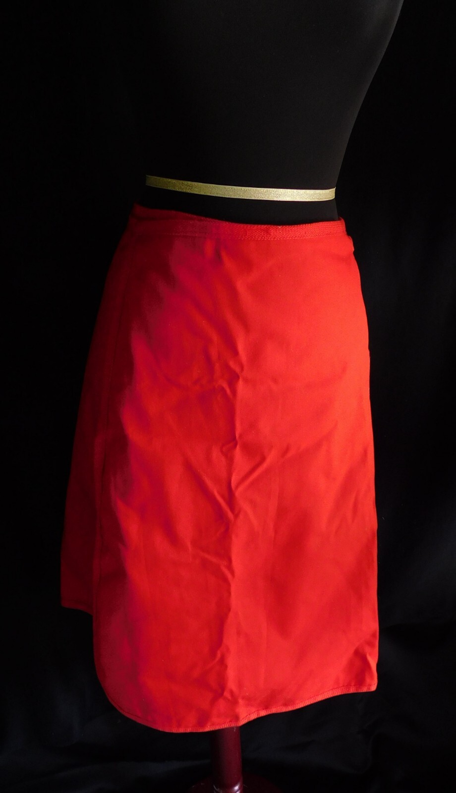 Vintage 60’s reversible wrap skirt, tulips and daffodils/red, cotton