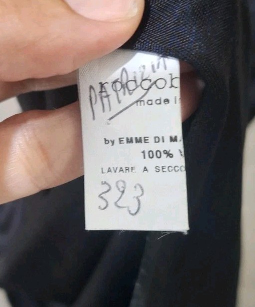 Vintage Rocco Barocco Black Slip Dress 1970s Read Desc