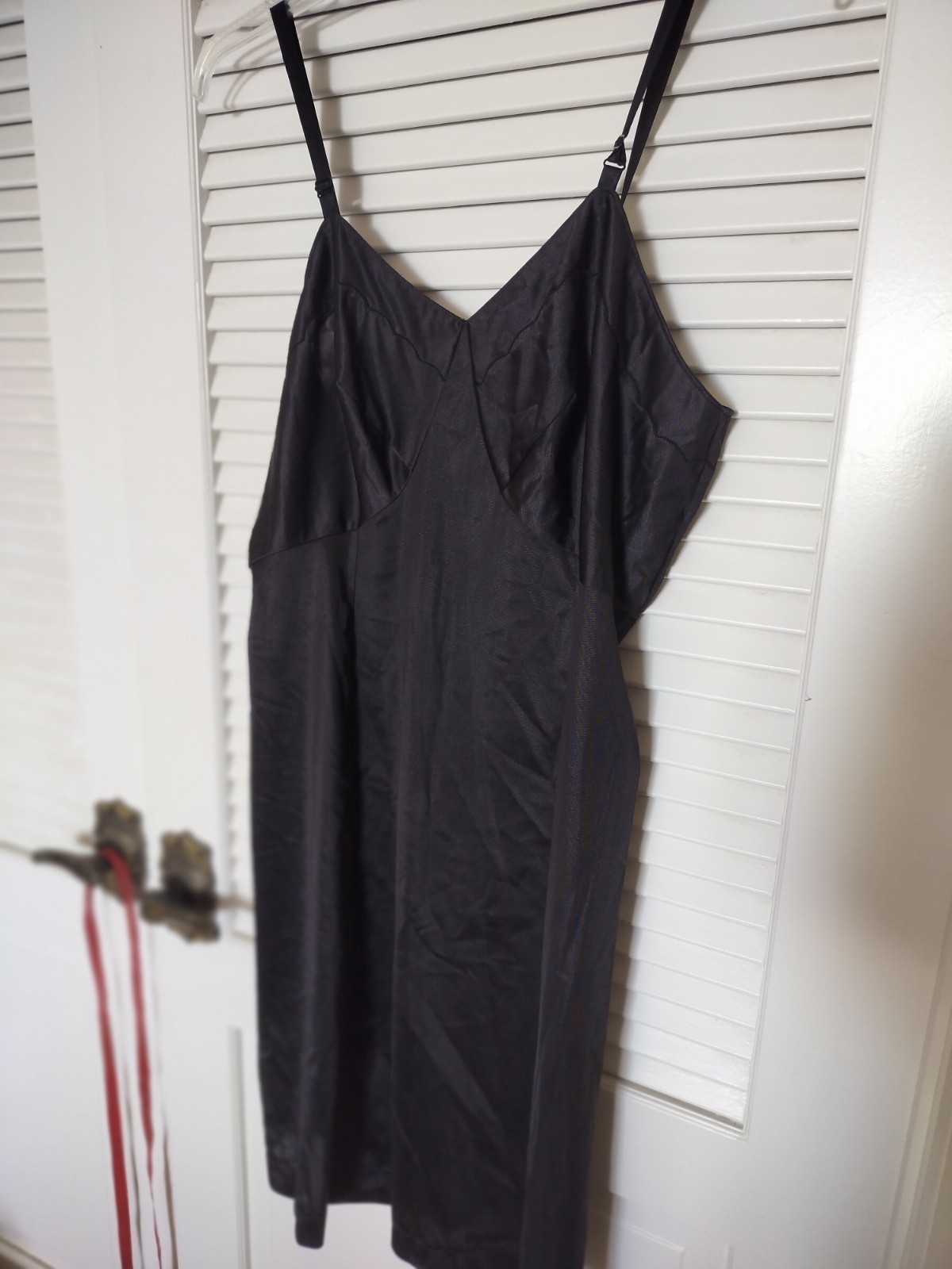 Vintage Sears Roebuck & Co The Doesn’t Slip Black Size 40 Tall Non-Cling