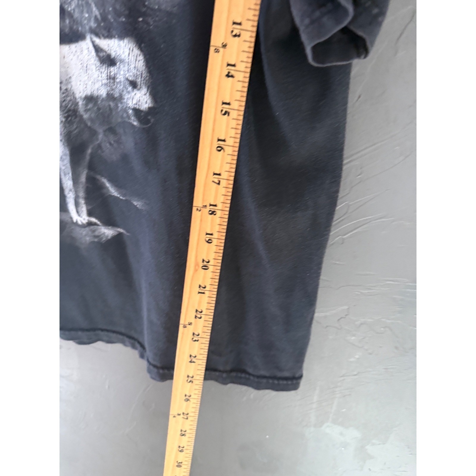 National Heritage Wolf Graphic T Shirt Black Vintage Y2k Howling Moon L