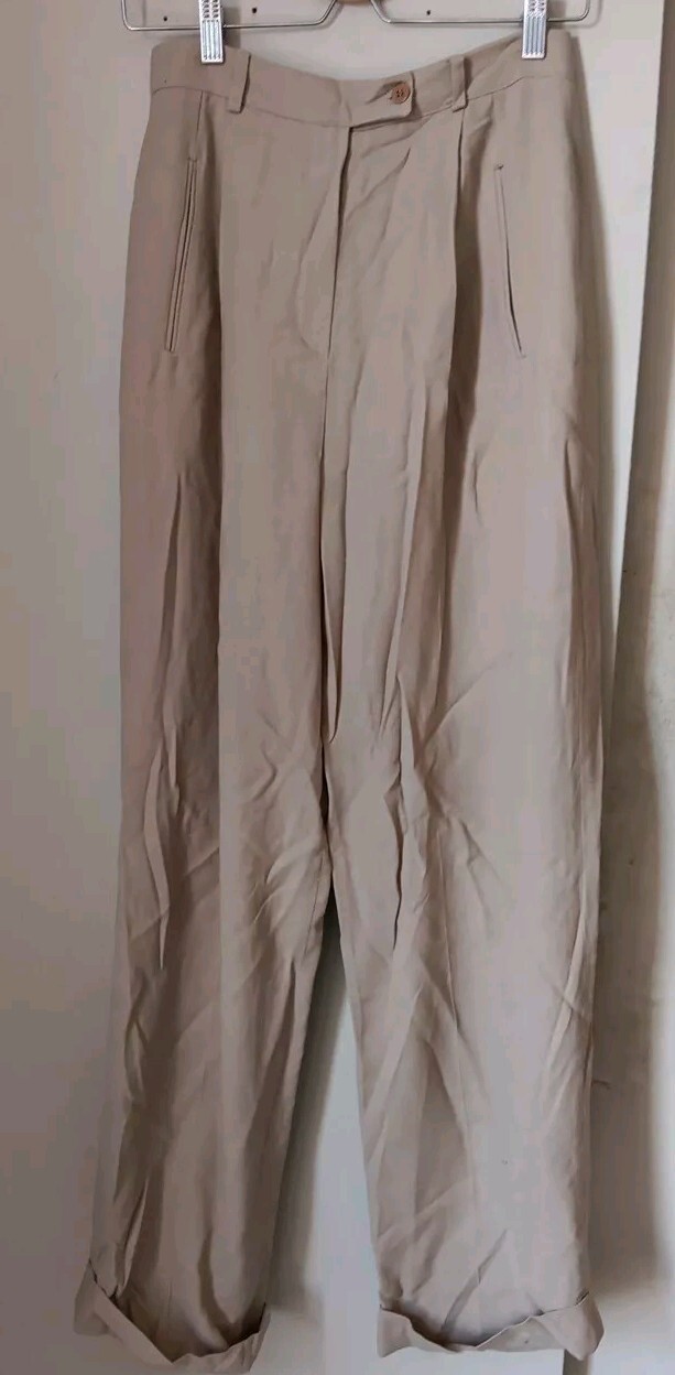 NWT Henri Bendel Women Worsted Wool Slacks Pants Sz 10 New/Old VTG Made in USA