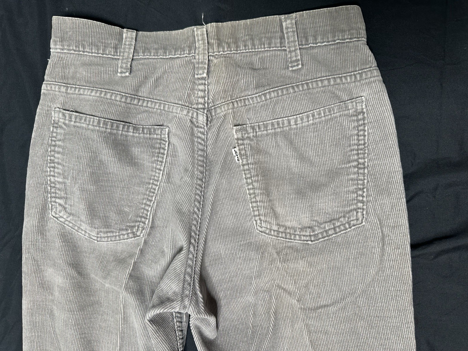Levi’s 519 Corduroy Bell Bottoms Grey 30×32 70’s San Francisco Counter Culture