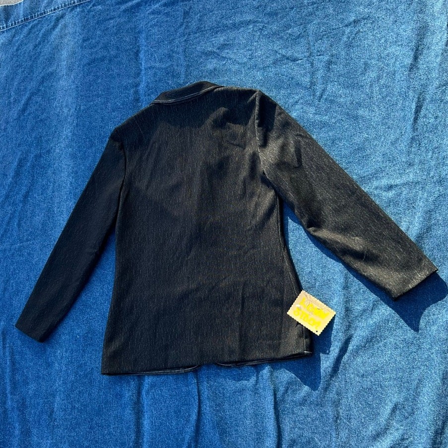 70s KoKo Knits denim blazer suitcoat jacket