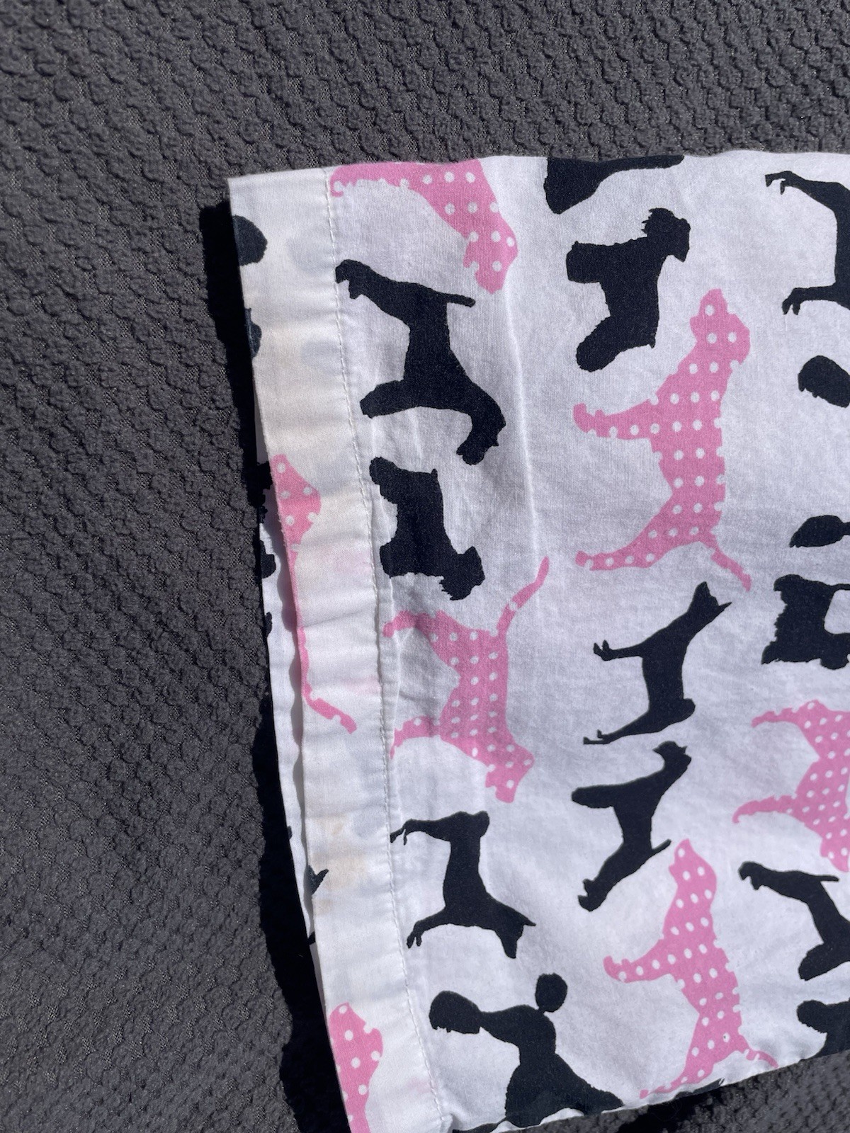PINK Victoria’s Secret dog print pajama pants Vintage Y2K polkadot pink white PJ