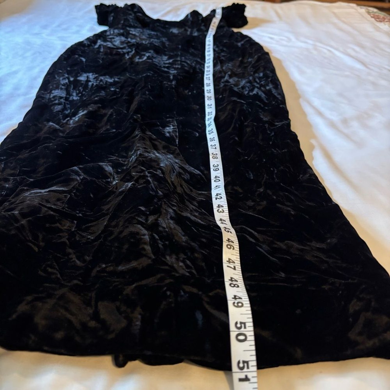 Vintage Eugene Alexander Women’s Sz 10 Black Velvet Ball Prom Formal Dress Rare