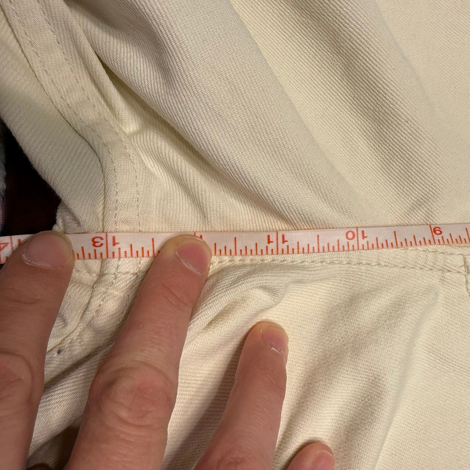 NWT Hollister Size 10S / W30S Ultra High Rise Baggy Jeans Cream Cotton 90’s y2k