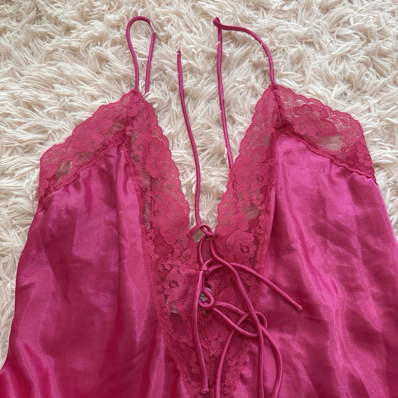 Vintage 1980s Featherbed Intimates Lingerie Slip Size Large