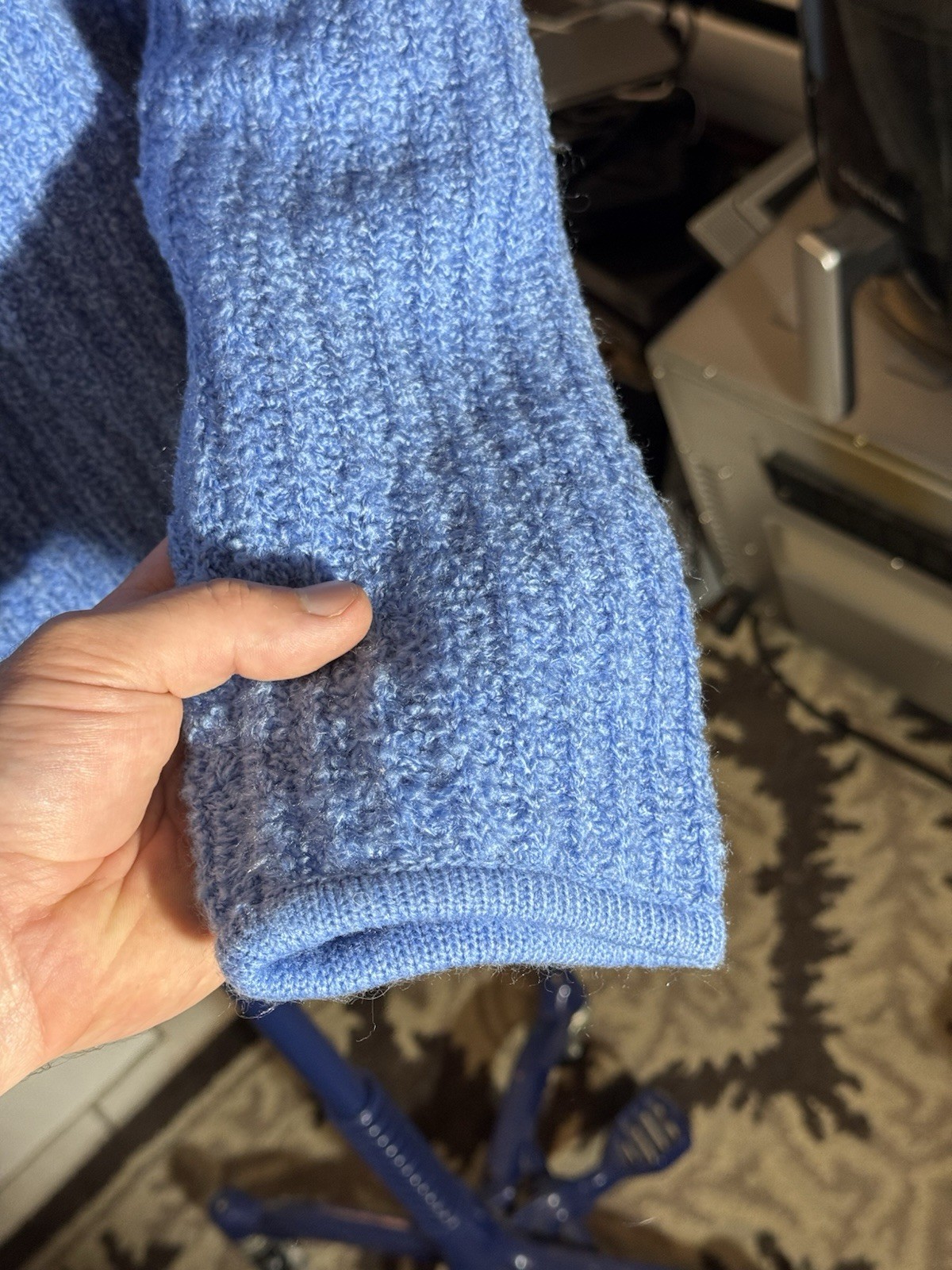 Tanner XL Acrylic Light Blue Sweater (vintage New Old Stock, 90s)
