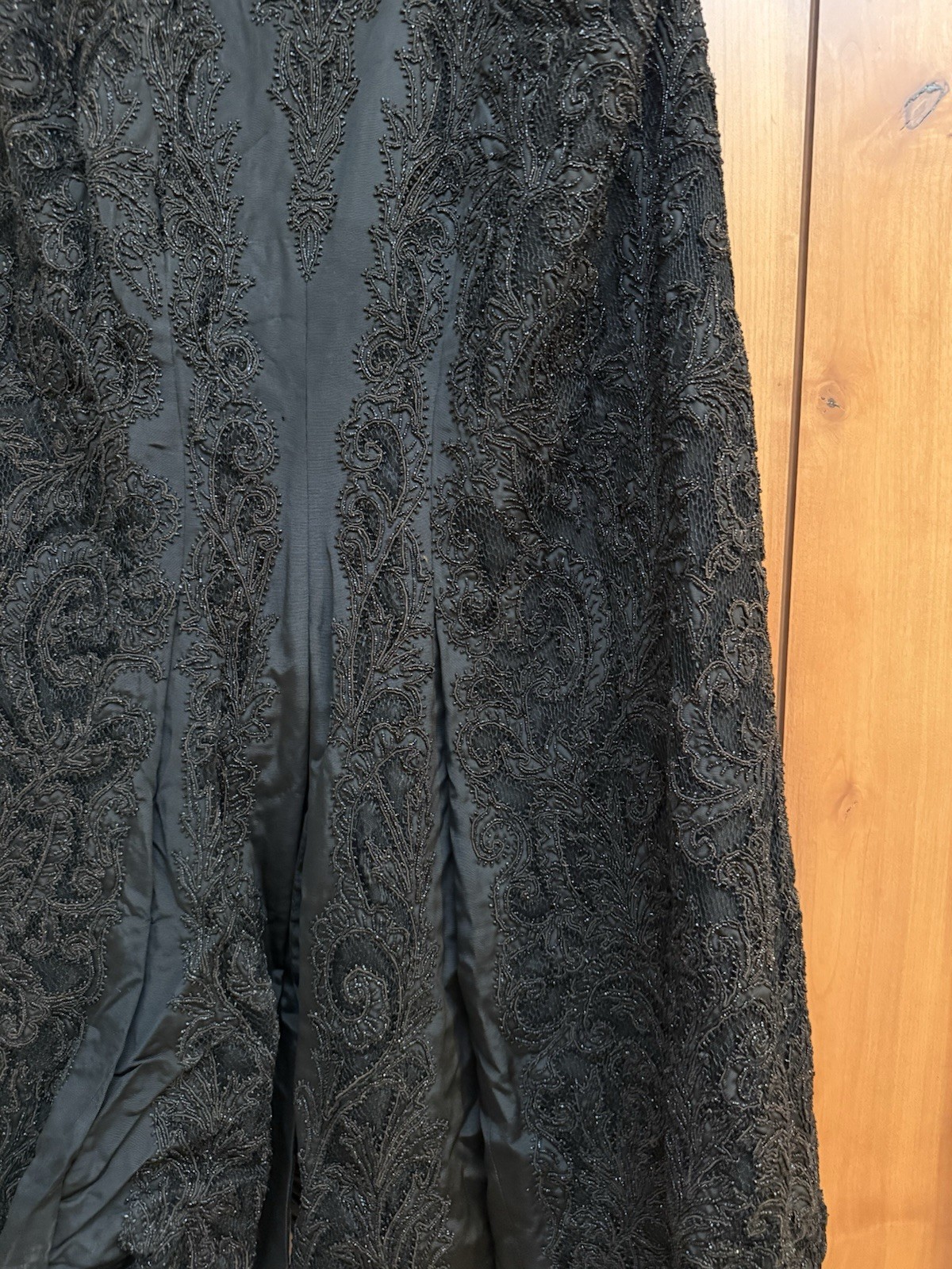 Antique Edwardian Victorian Black Mourning Cape Jacket Beaded Intricate Beadwork