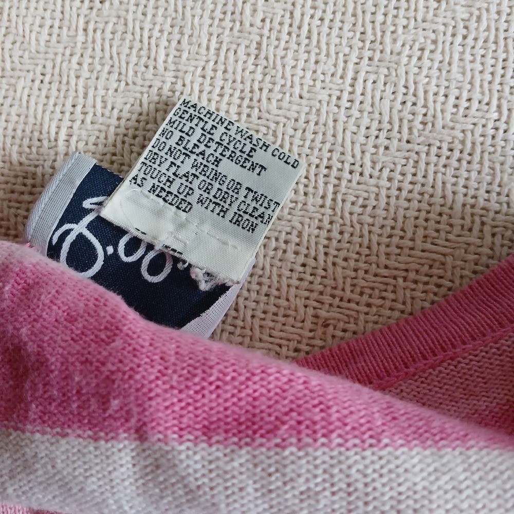 lilly pullitzer cotton vintage striped large sweater preppy chic candy stripe