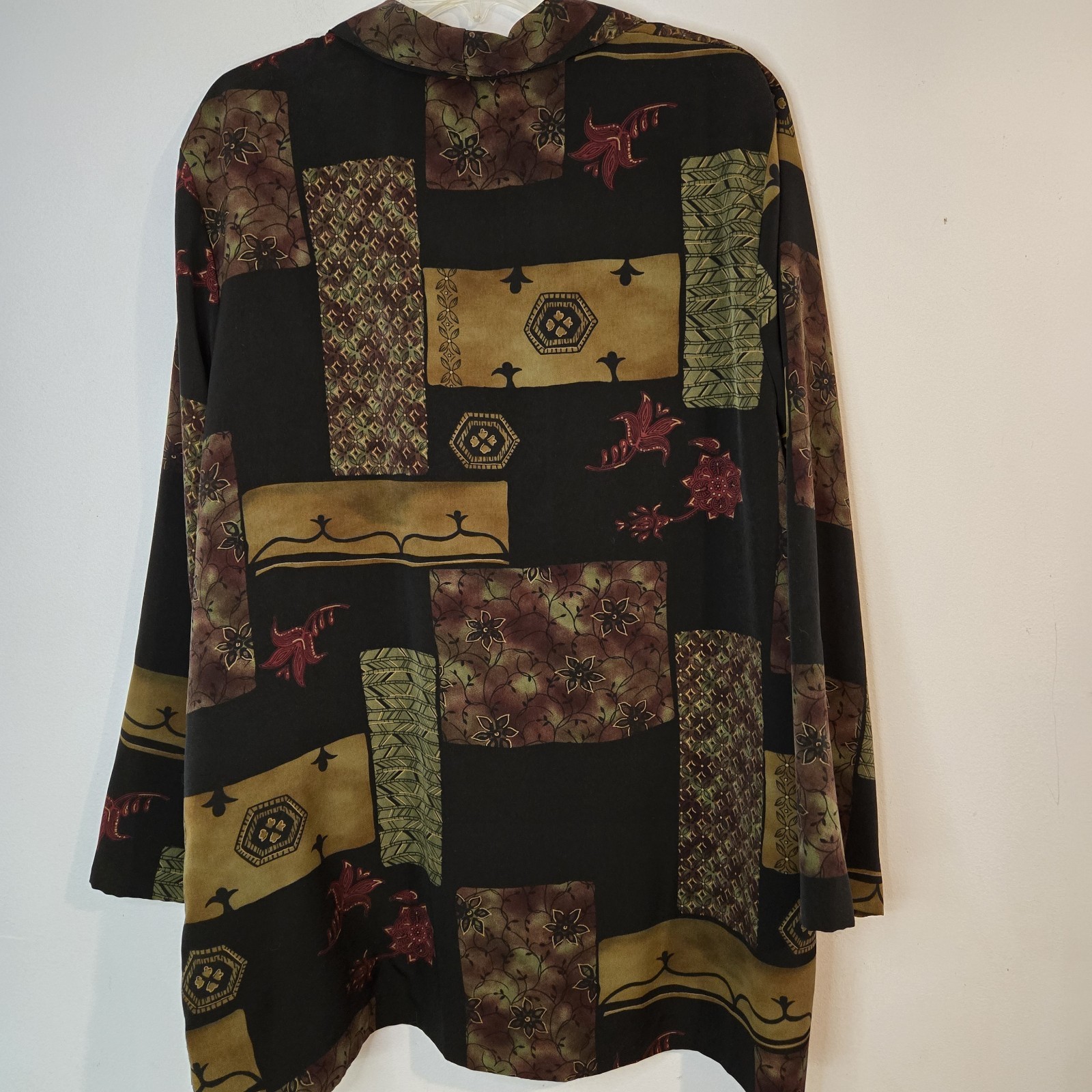 Vintage 80s 90s Kensington Square Color Block Geometric Blazer Women’s 2x Plus