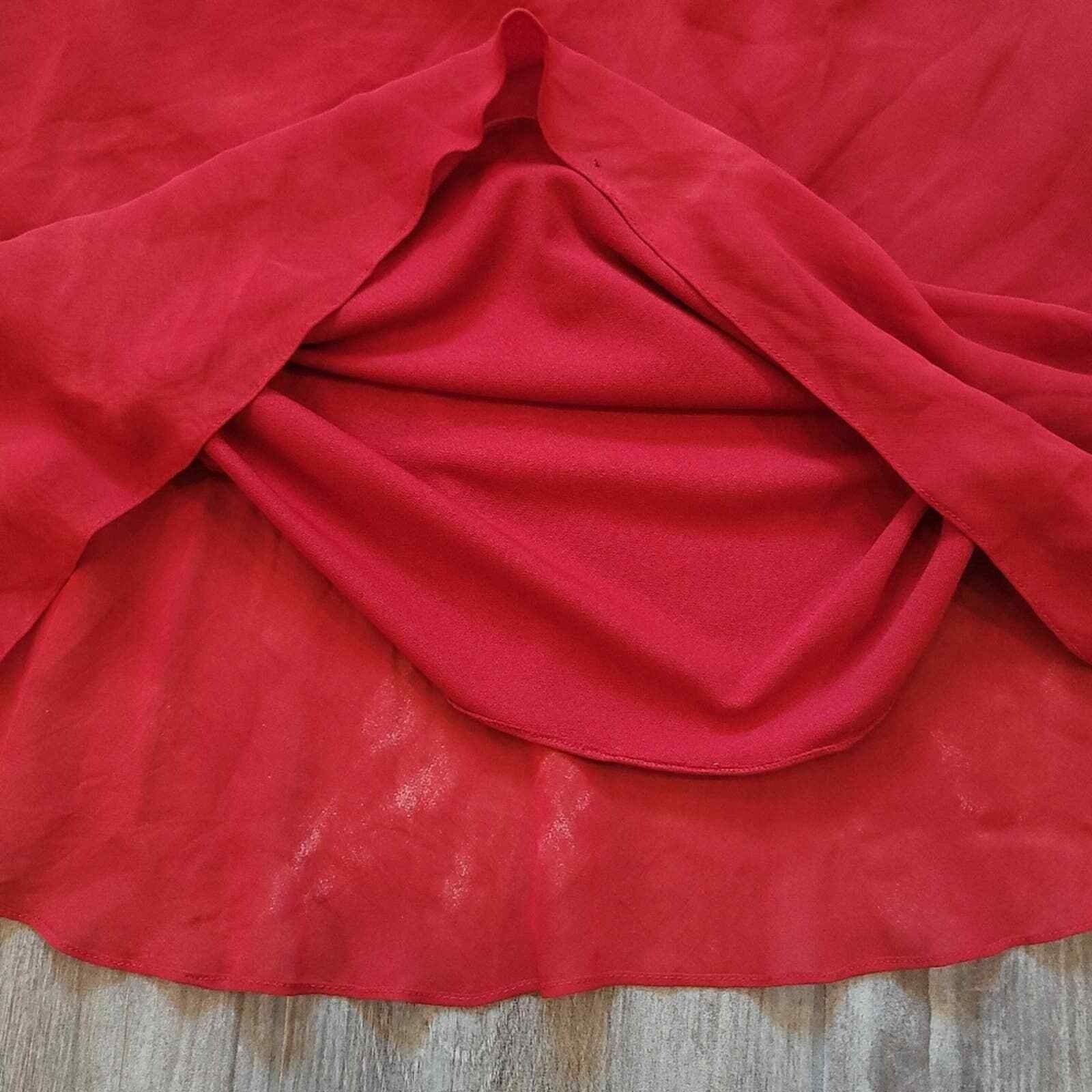 Joseph Ribkoff Dress Size 8 Vintage 90’s Red Spagetti Strap Y2K Retro Date Night