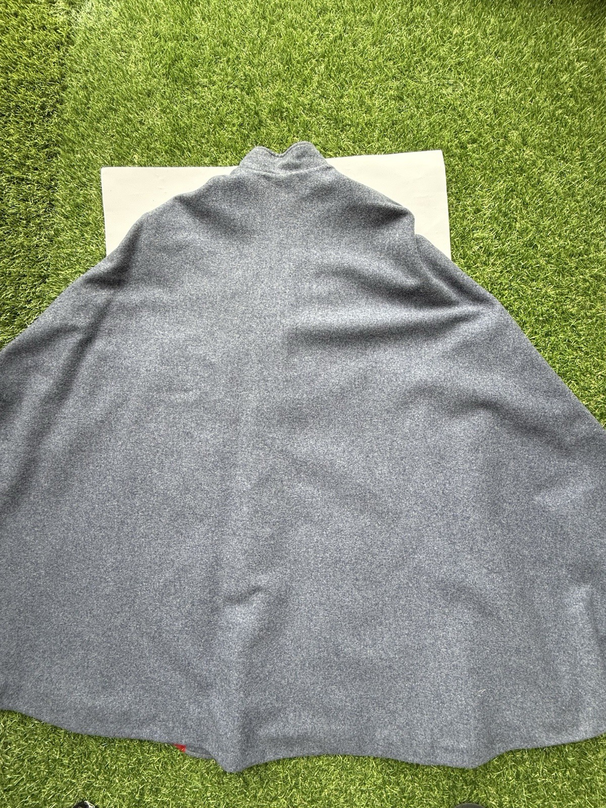 Vintage WW2 Nurses Blue Gray Wool Cape / Snowhite Military 1940s.