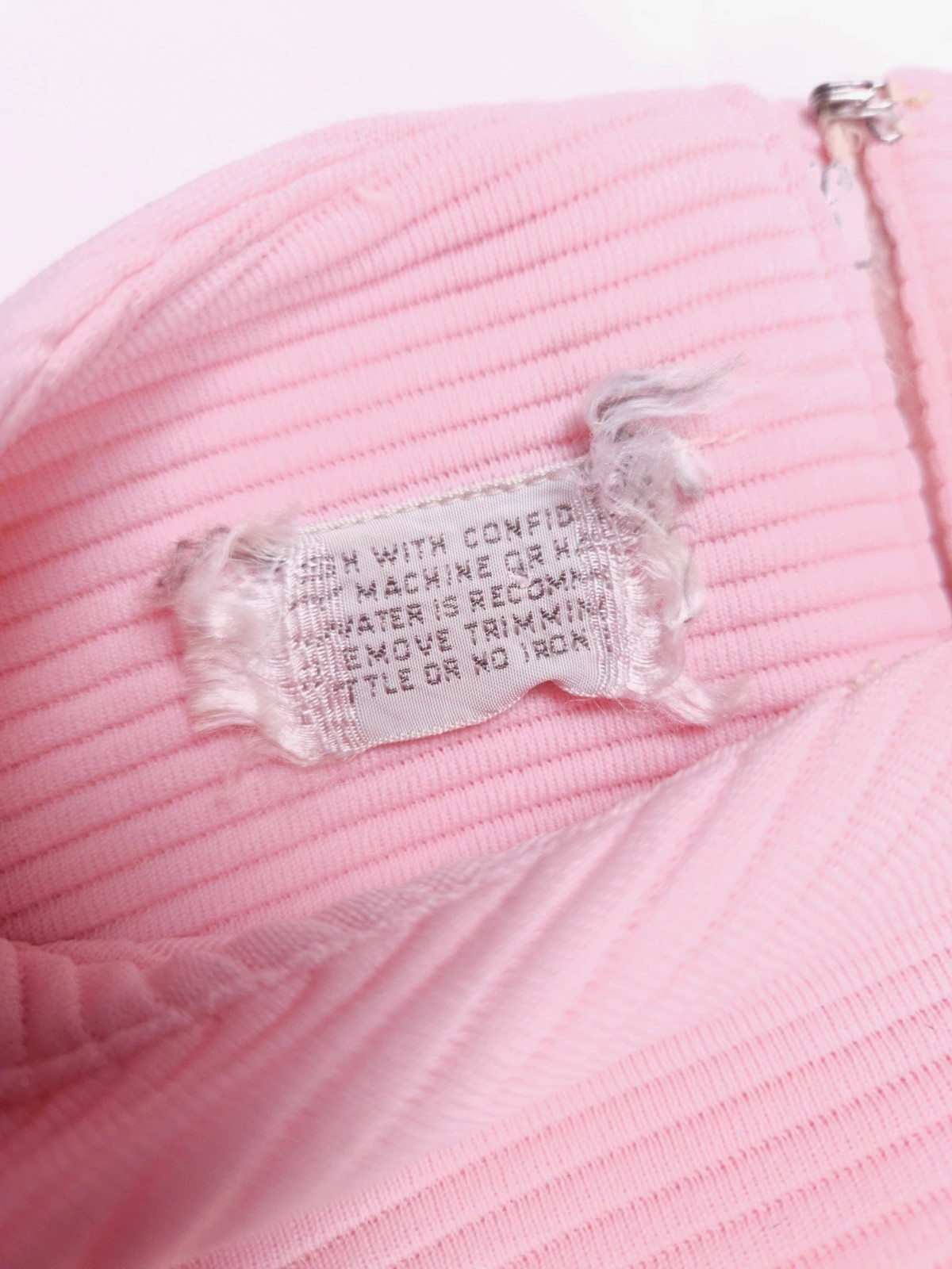 Meg Madison Vintage 60s Pink New York Ribbed Lace Shift Dress Medium