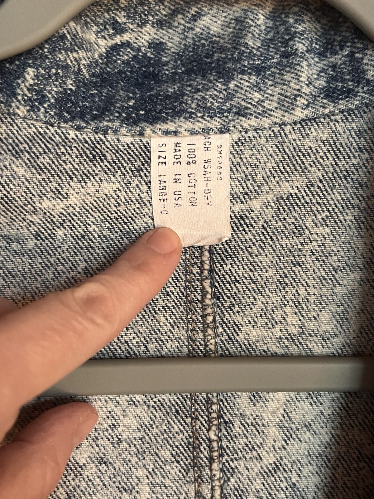 1980s Iced Washed Denim Trench AMAZING Size Large – EUC