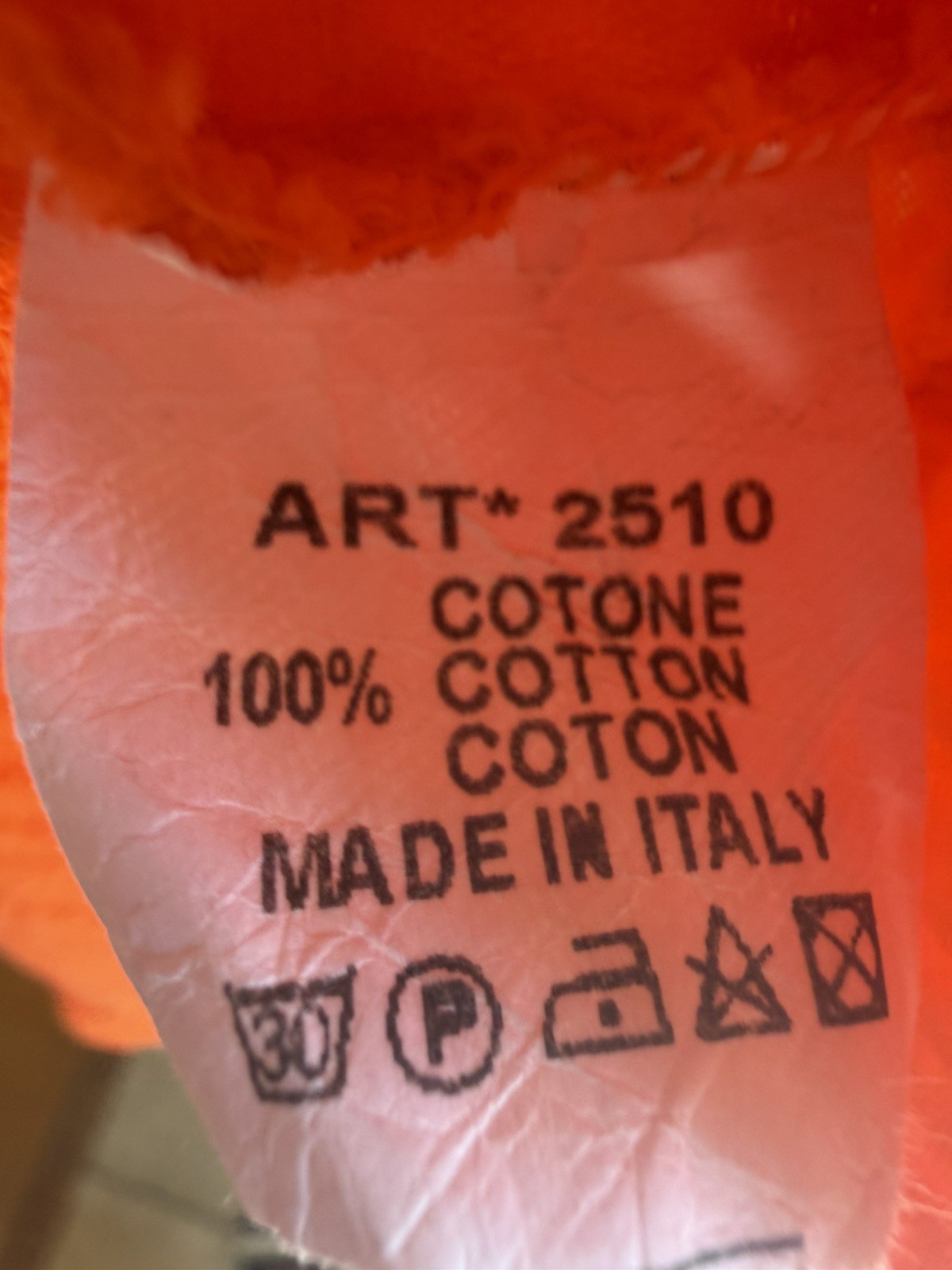 Beautiful Orange button down 100% Cotton dress made in Italy Gauze soft & comfy