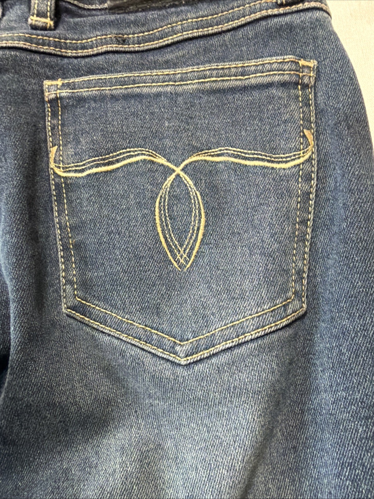 VTG Sergio Valente Jeans 70s 80s Designer Denim Bull Head Patch Pocket Art Sz 26