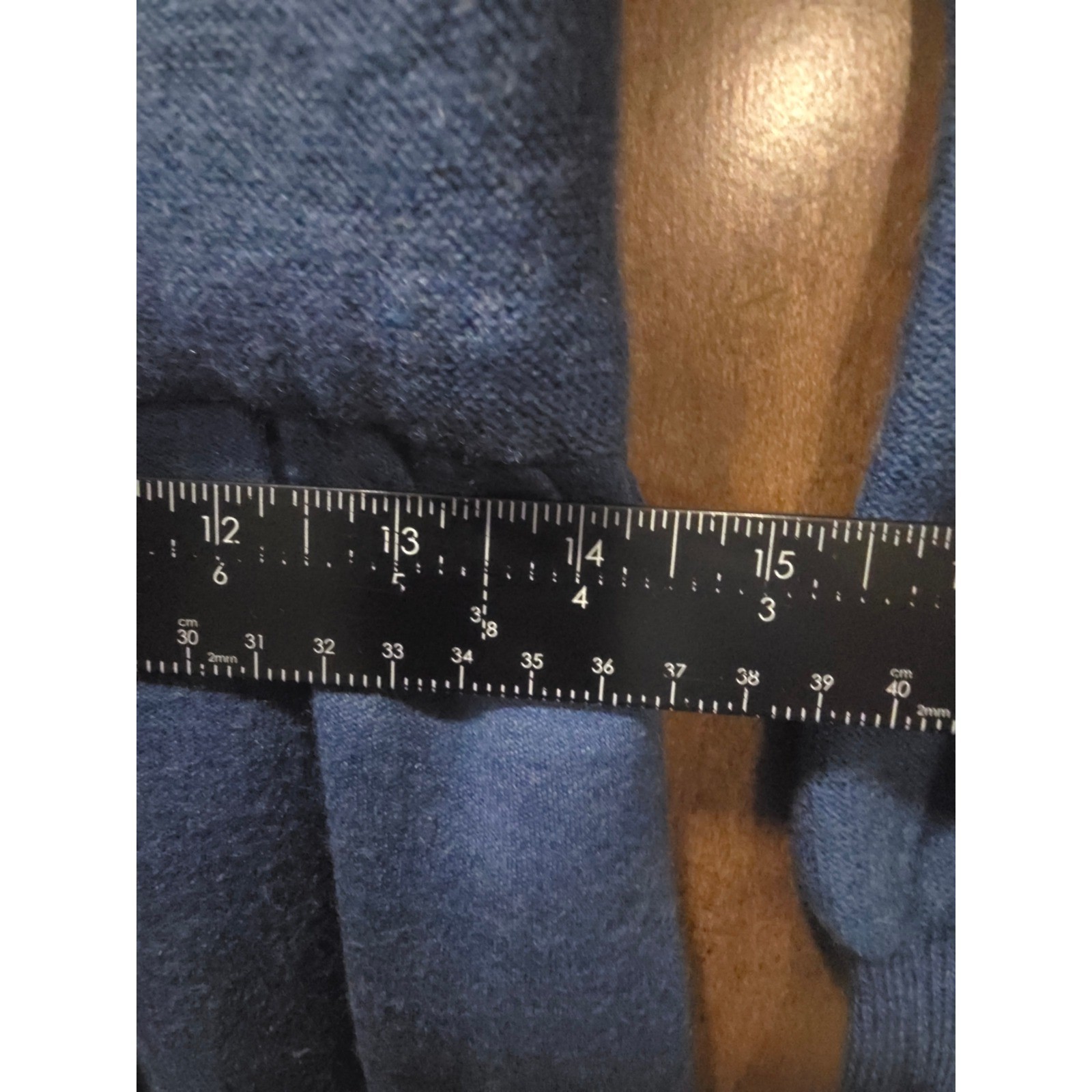 Ciao Ltd Vintage Blue 100% Pure Wool Knit Midi Dress Long Sleeve XS Hong Kong