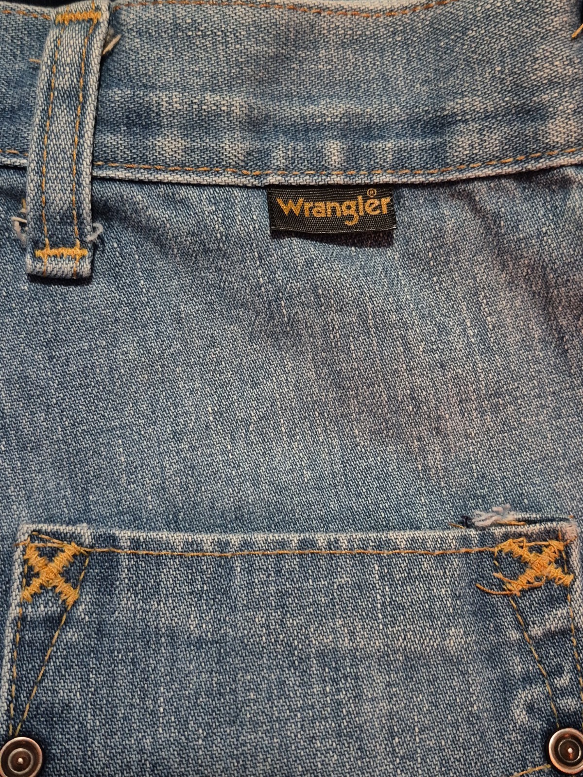 Vtg Wrangler Women’s High Rise Bell Bottoms Blue Jeans 24″? Waist-Stains-READ*