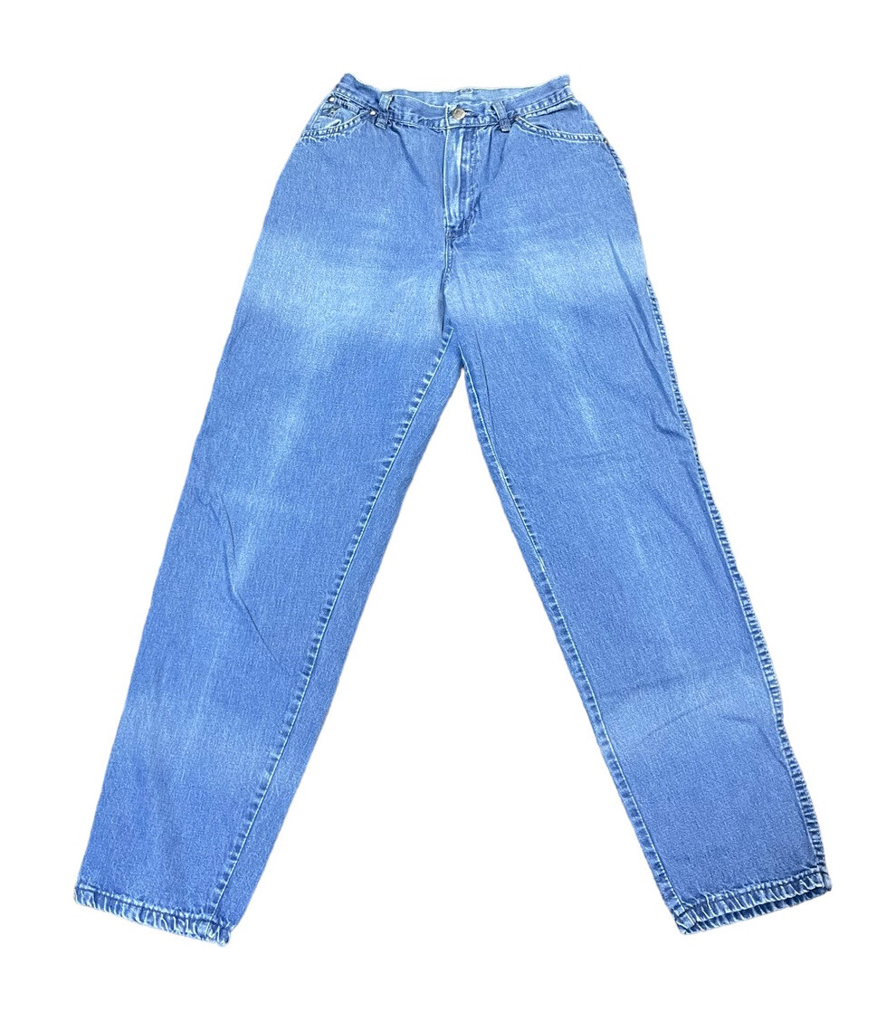Vintage Women’s Wrangler Jr Fit High Waist Denim Blue Jeans Size 9 (27”x30”) USA